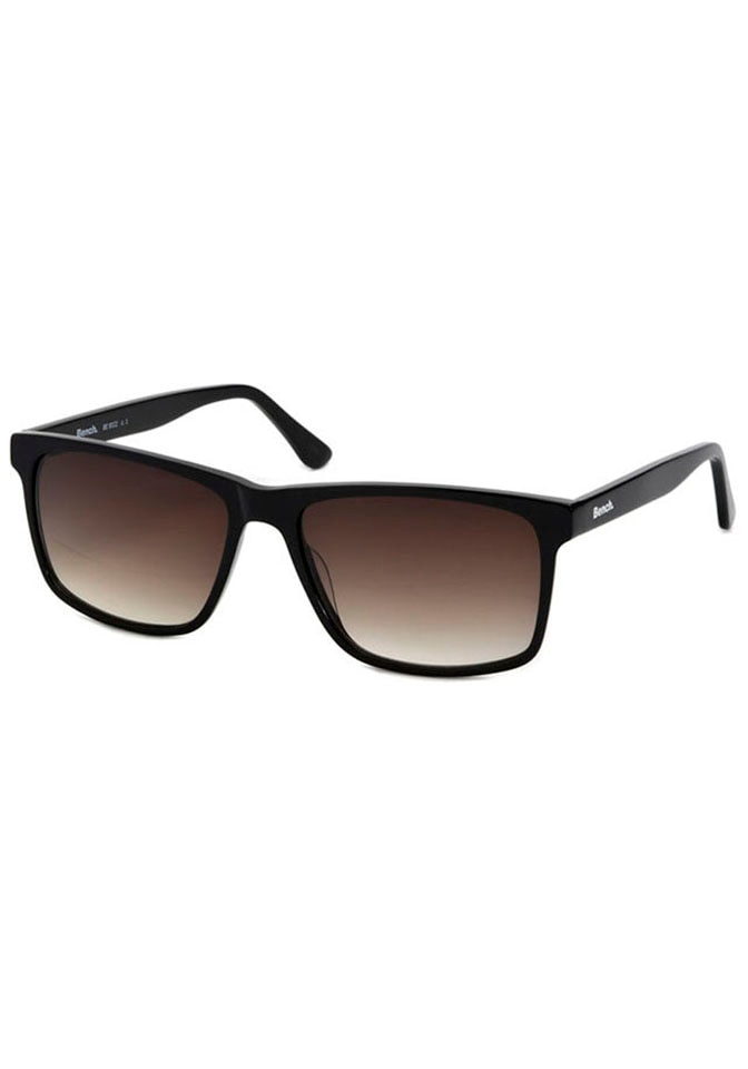 Bench. Sonnenbrille, Klassische schwarze Herrensonnenbrille aus brillantem Azetat.