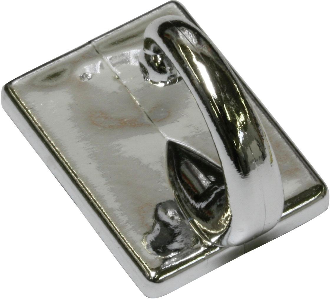 Raffhaken GARDINIA, L:2,5cm, grau, Raffhalter, "selbstklebend", zum Raffen und Drapieren