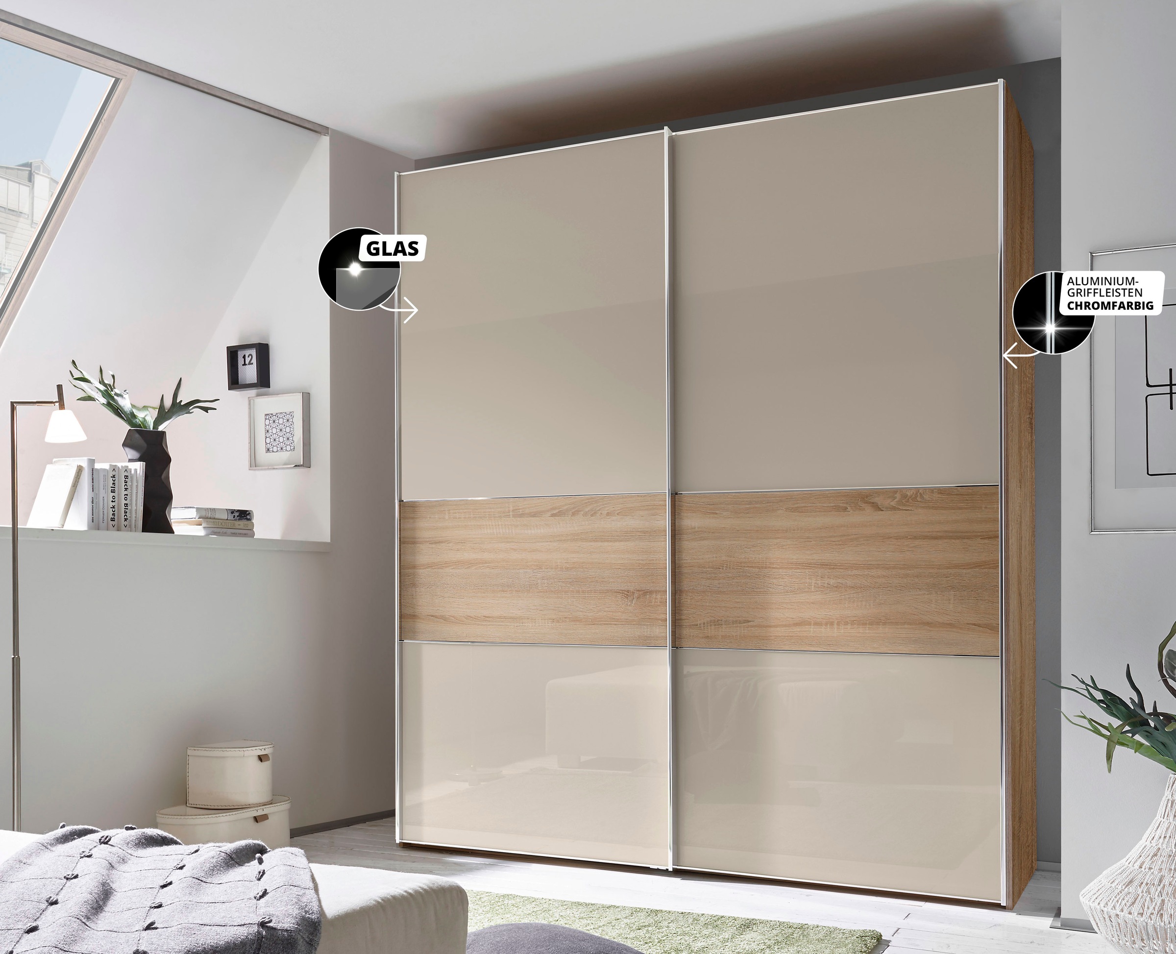 STAUD Schwebetürenschrank "Sinfonie Plus, edles Design in hochwertiger Qual günstig online kaufen