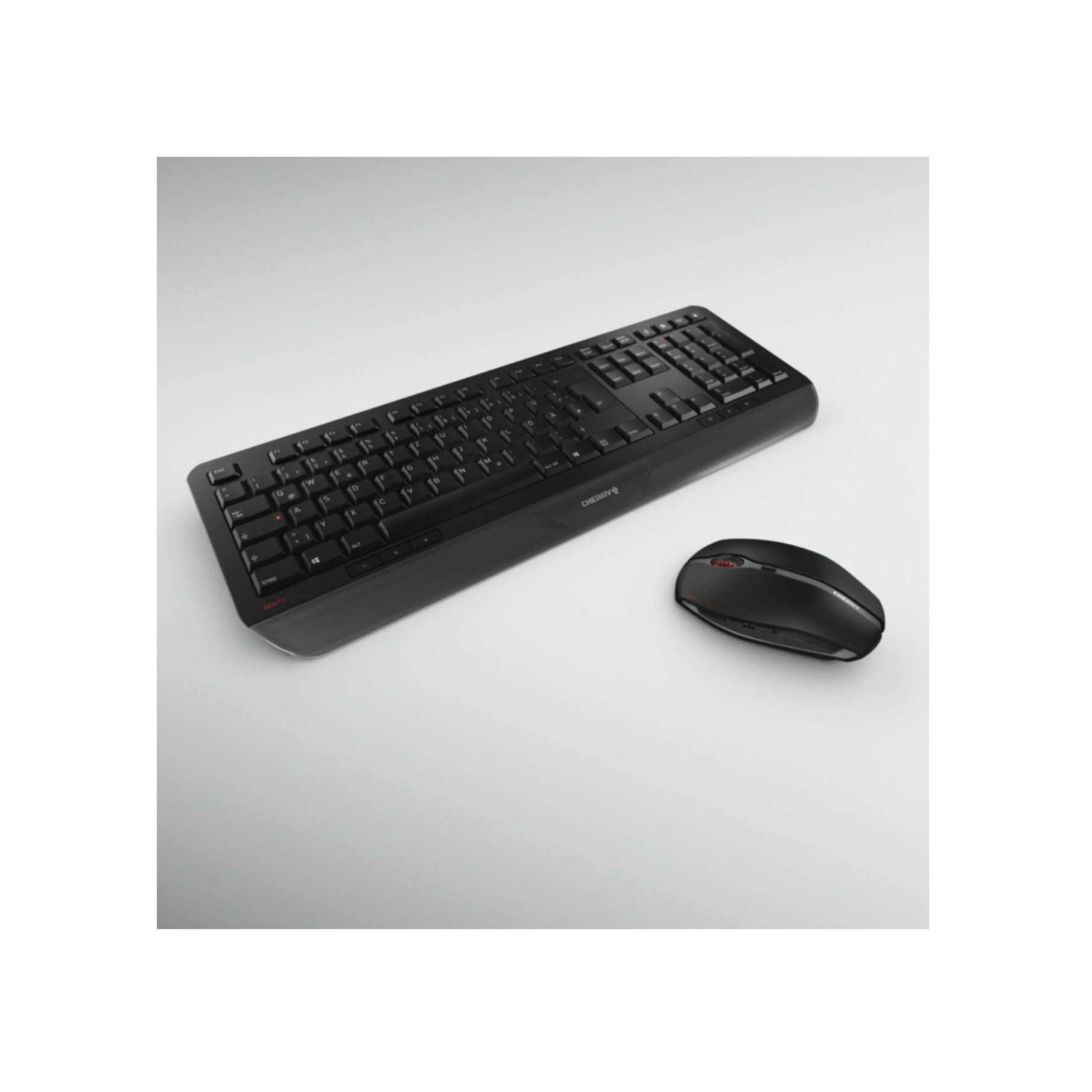 Cherry Tastatur »GENTIX DESKTOP Kabelloses Desktopset, Schwarz, USB« (ausklappbare Füße)