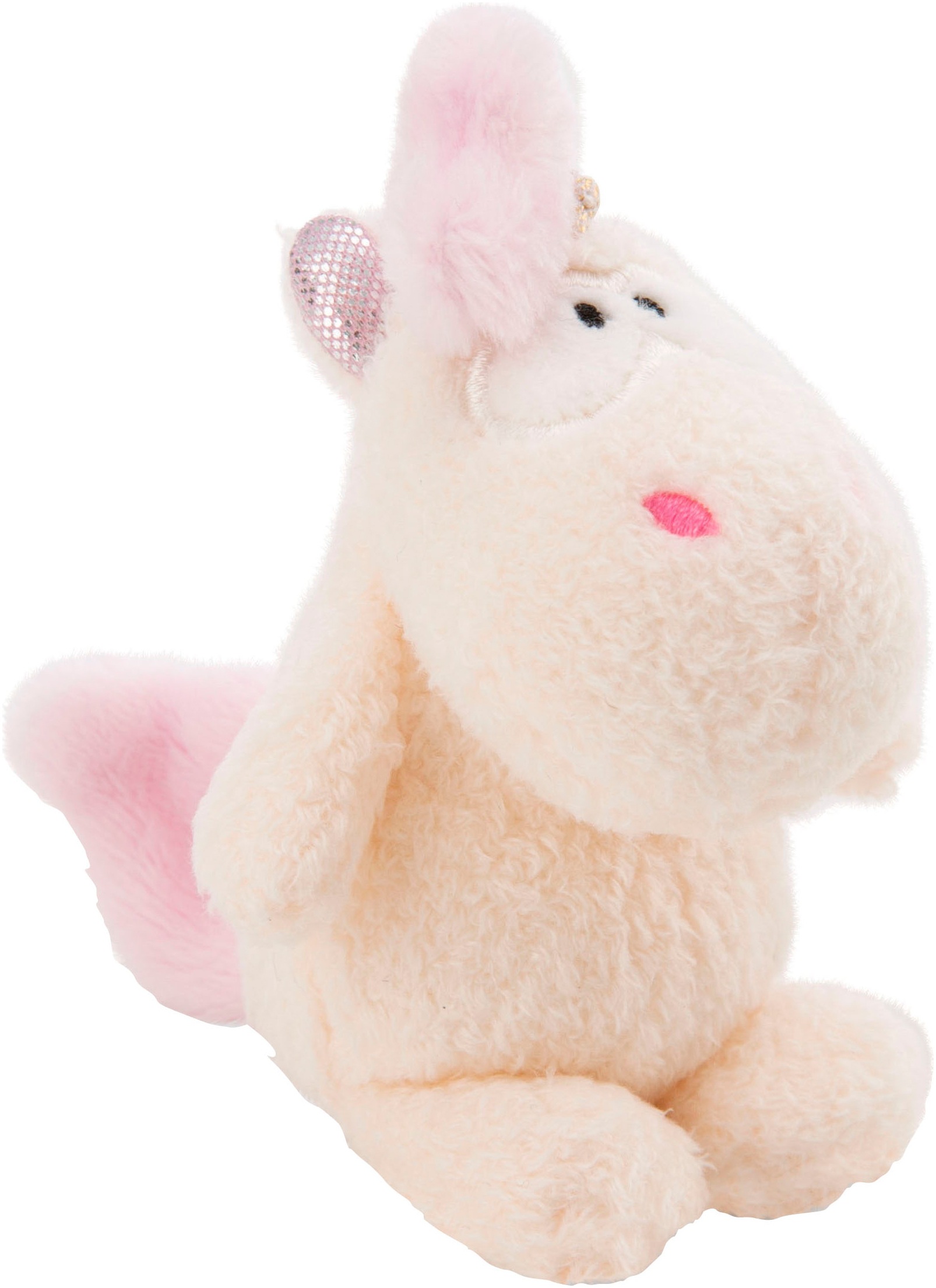 Nici Kuscheltier »Theodor & Friends GREEN, Einhorn Creamy Pink 10 cm in Cupcake mit Loop«