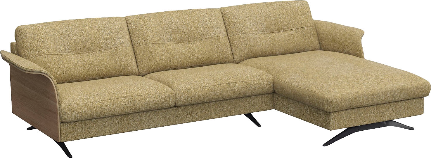 FLEXLUX Ecksofa "Glow, super bequem durch hochwertigem Sitzaufbau mit Feder günstig online kaufen