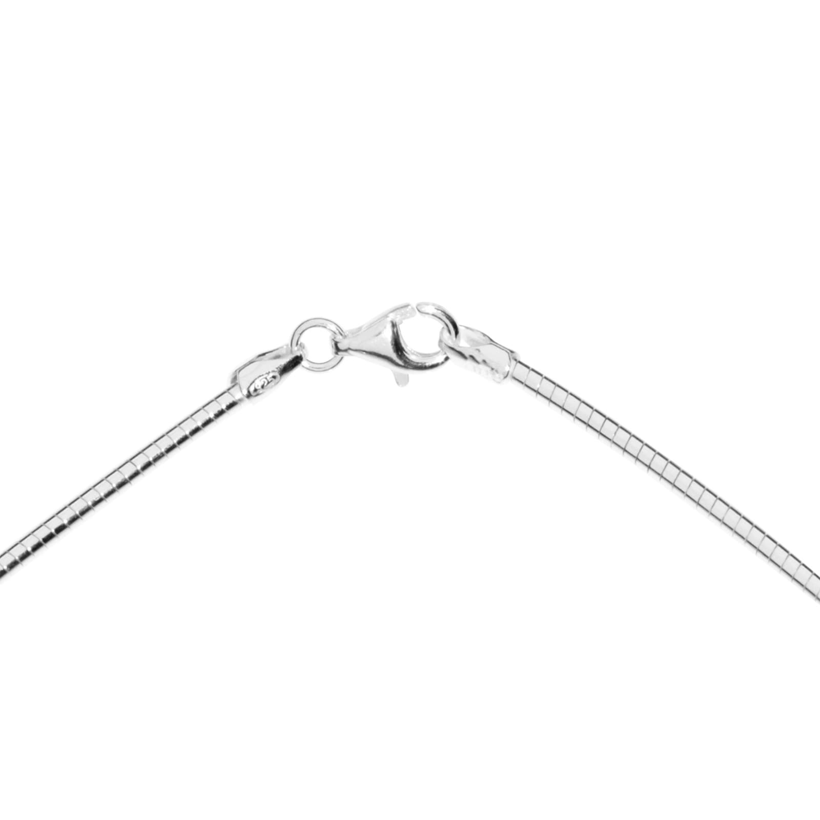 OSTSEE-SCHMUCK Halsreif »- Omega 1,7 mm - Silber 925/000 -,«