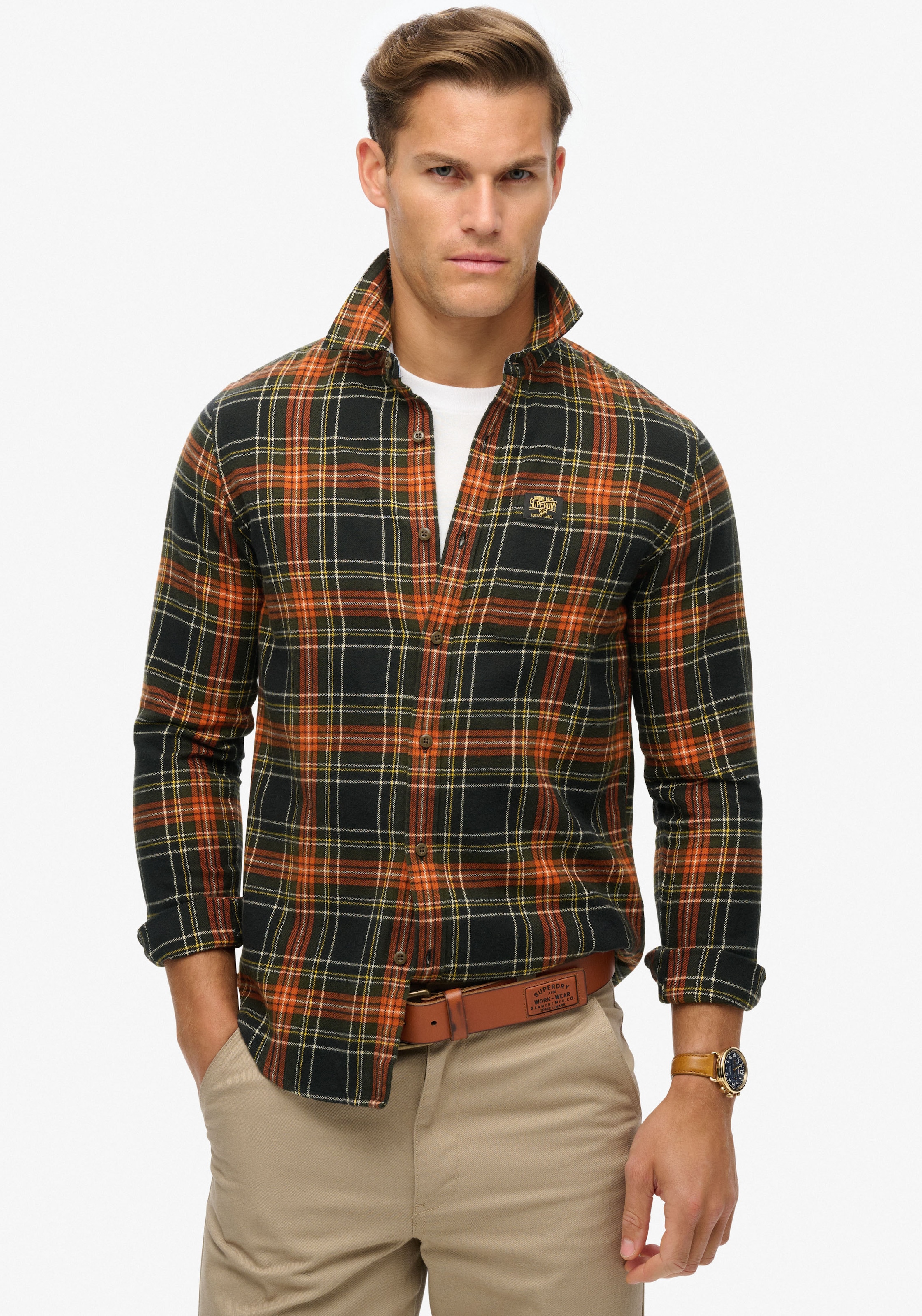 Superdry Langarmhemd "Organic Cotton Lumberjack Check Shirt" günstig online kaufen