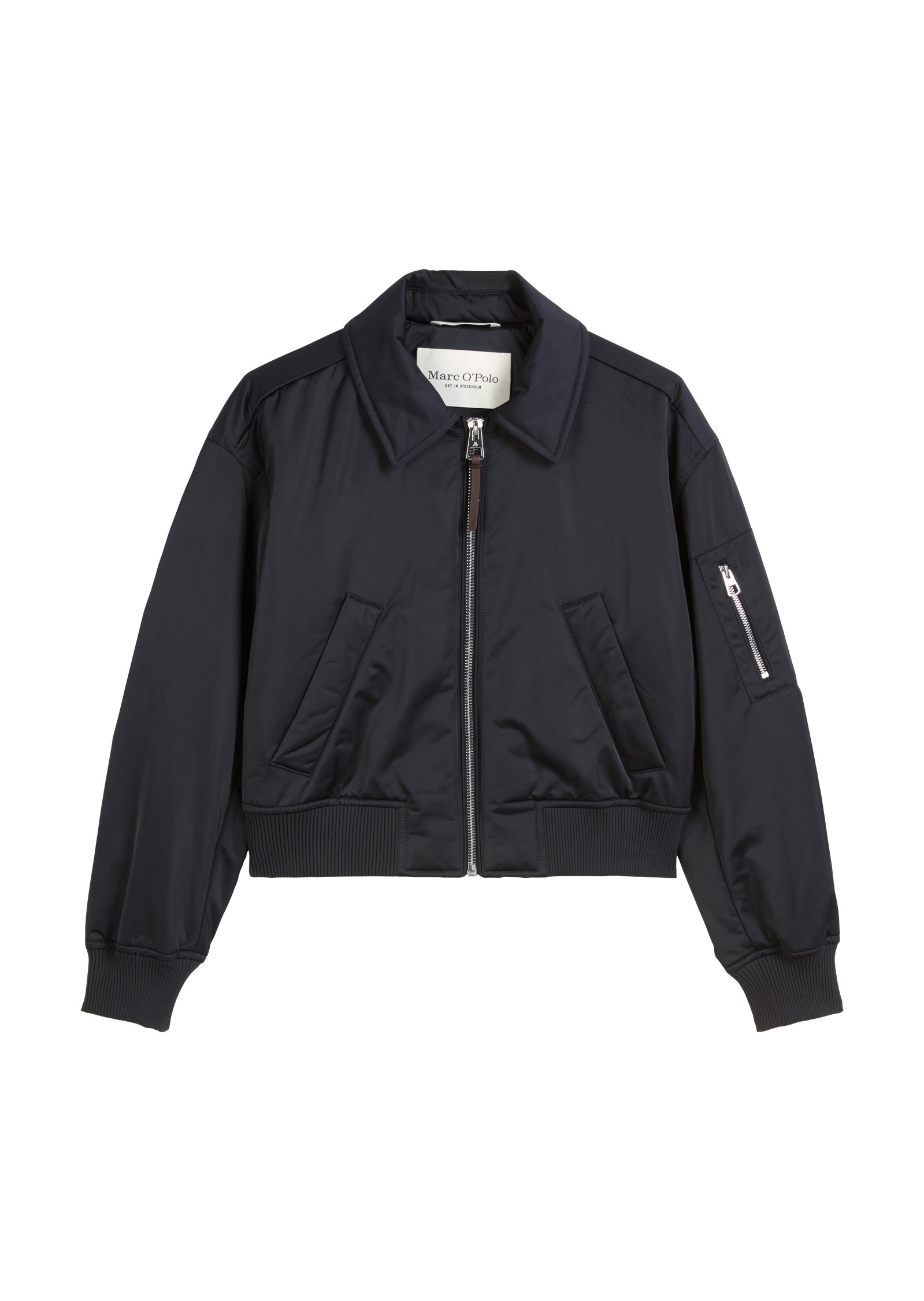 Marc O'Polo Outdoorjacke »aus recyceltem Polyester-Twill«, ohne Kapuze
