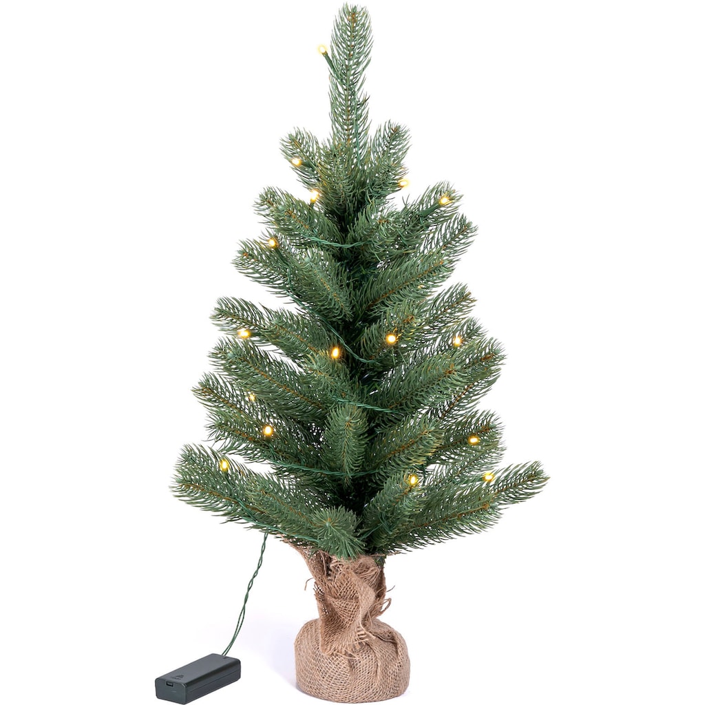 IC Winterworld Künstlicher Weihnachtsbaum »LED-Tannenbaum, künstlicher Christbaum, Höhe ca. 60 cm«, Nordmanntanne