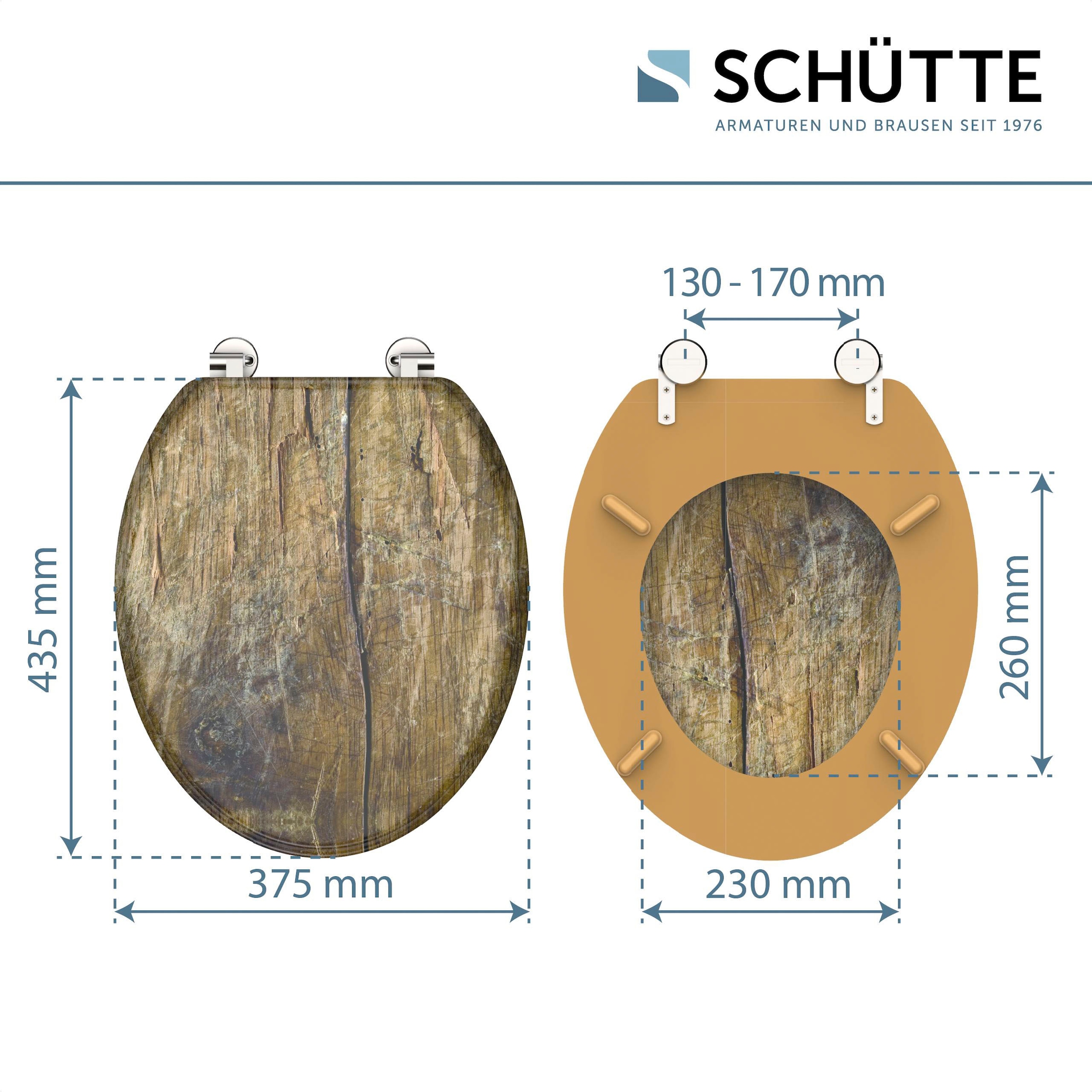 Schütte WC-Sitz »Solid Wood«, MDF-Holzkern