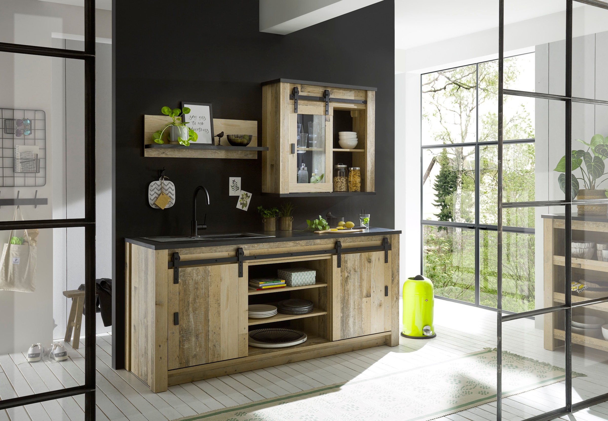 Home affaire Küche »Sherwood«, Breite 201 cm, ohne E-Geräte