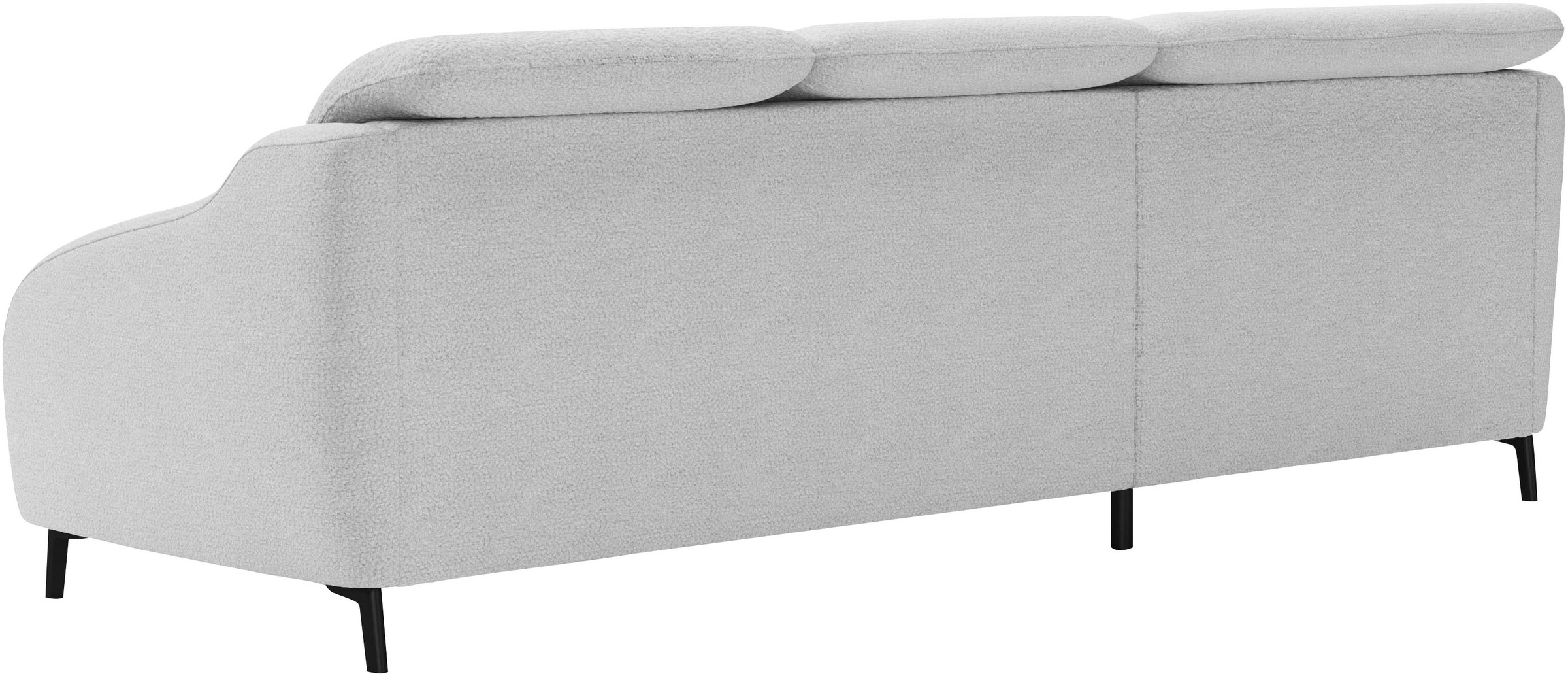 Ecksofa SIT & MORE "Blues L-Form", silber, B:271cm H:93cm T:191cm, 100% Polyester, Sofas, Ecksofa, wahlweise mit Klapptisch und USB 6