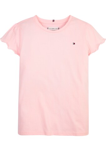 Tommy Hilfiger T-Shirt »ESSENTIAL RUFFLE SLEEVE TOP S/S«, mit kurzen Ärmeln kaufen