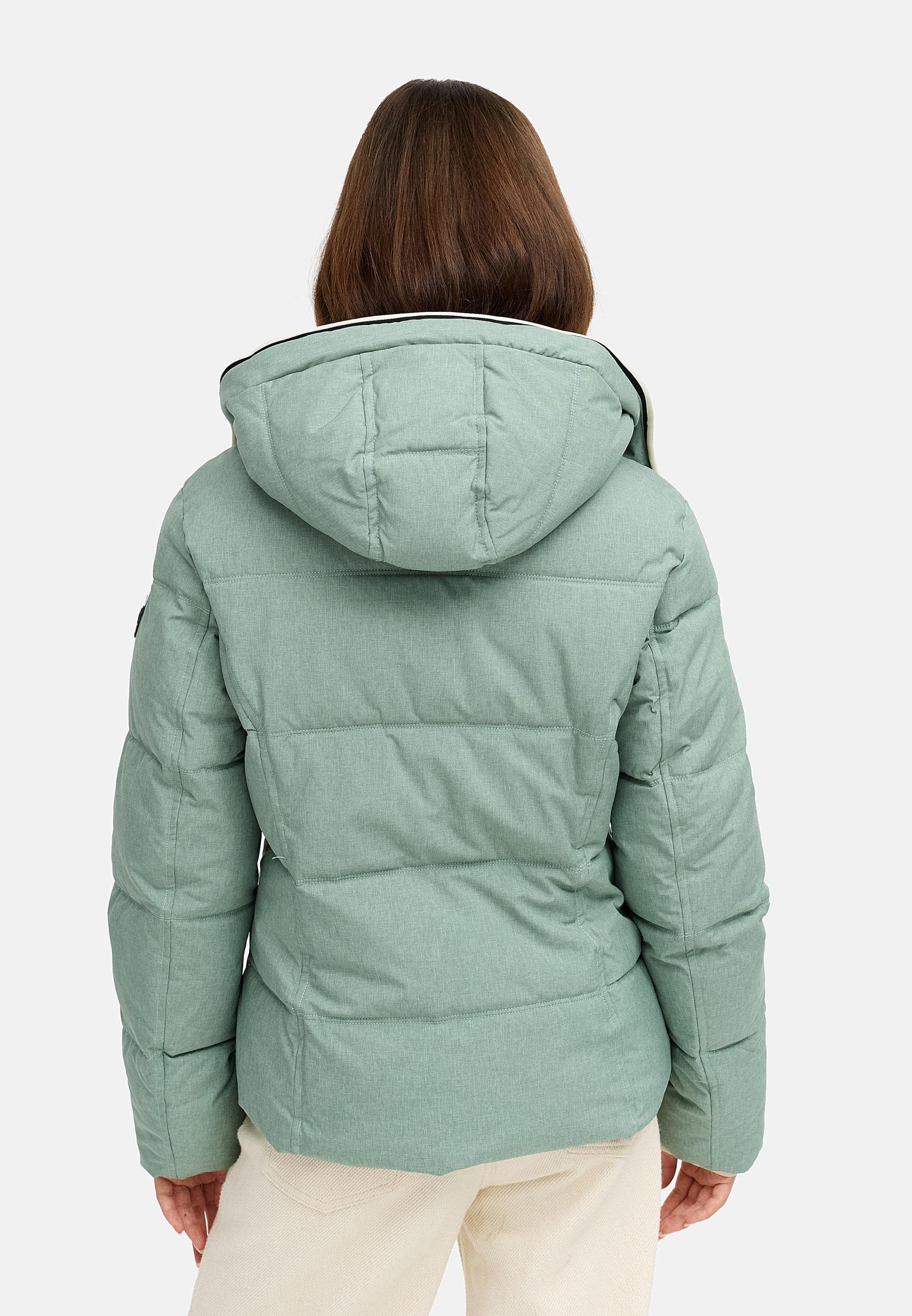 Ragwear Winterjacke »Gleama Melange YOUMODO«, mit Kapuze, Wasserdichte Steppjacke mit abnehmbarer Kapuze