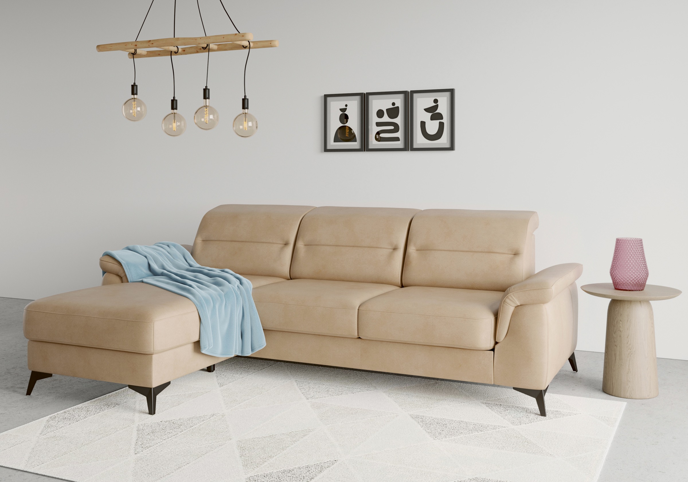 sit&more Ecksofa "Sinatra L-Form" mit Recamiere, optional mit Kopfteilverst günstig online kaufen