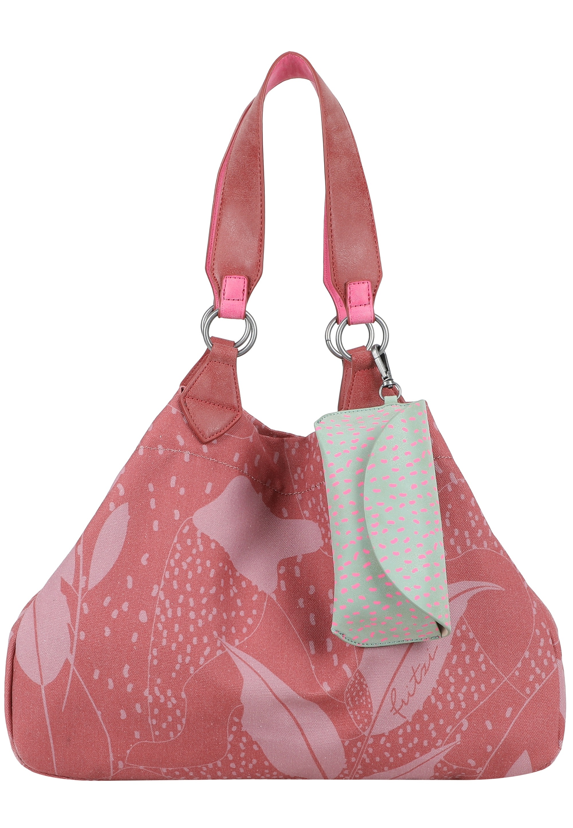 Fritzi aus Preußen Henkeltasche "Leaves Canvas Anthra Ice" mit abnehmbarem günstig online kaufen