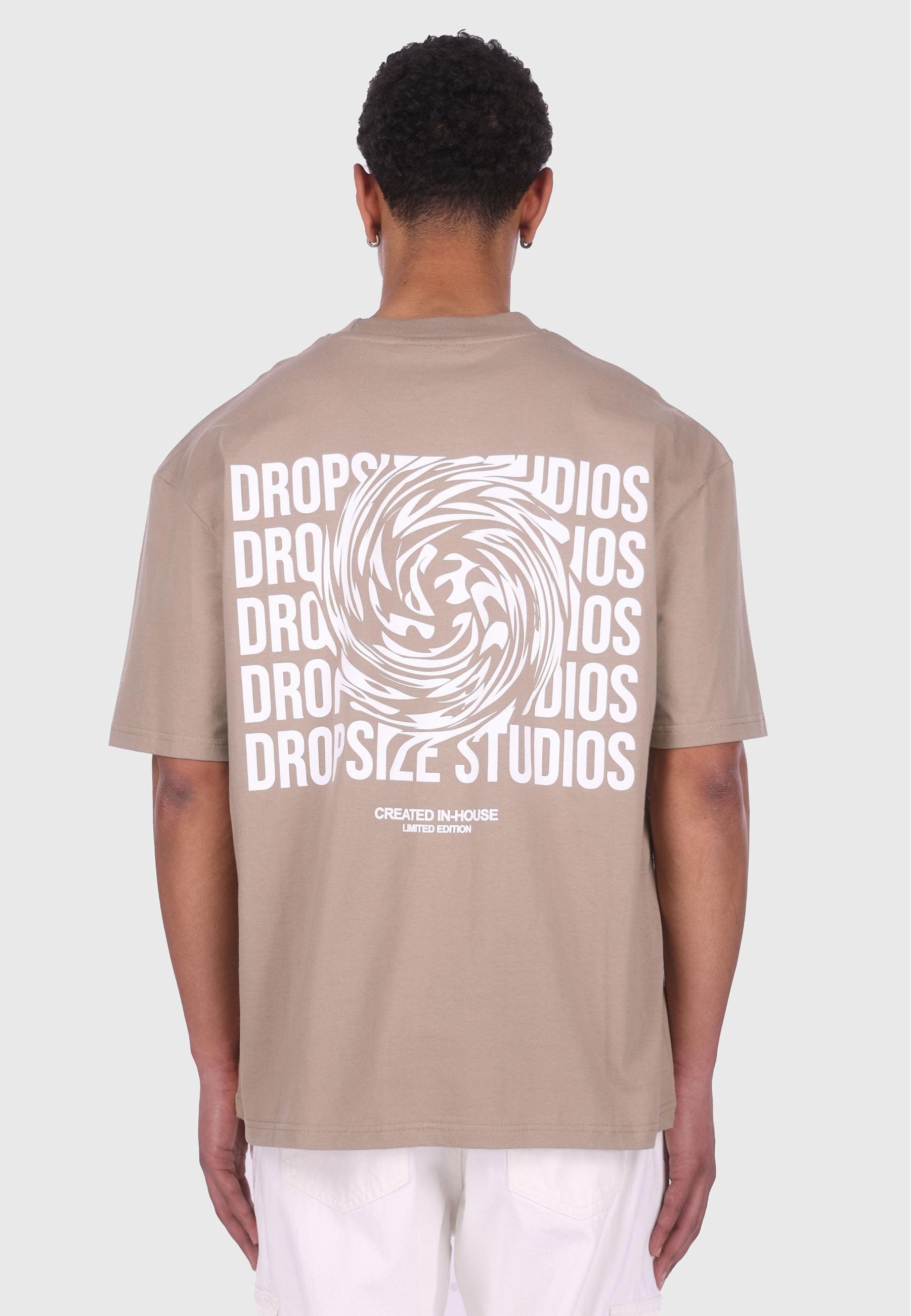 Dropsize T-Shirt »Dropsize HEAVY OVERSIZE DROPSIZE STUDIOS SWIRL T-SHIRT«, (1 tlg.)