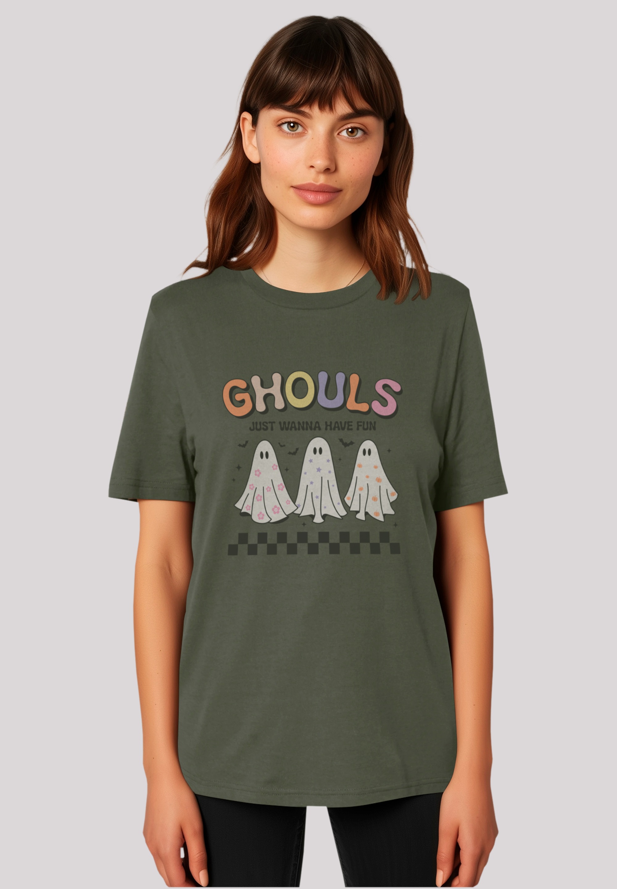 F4NT4STIC T-Shirt "Retro Halloween Ghouls just wanna have fun", Premium Qua günstig online kaufen