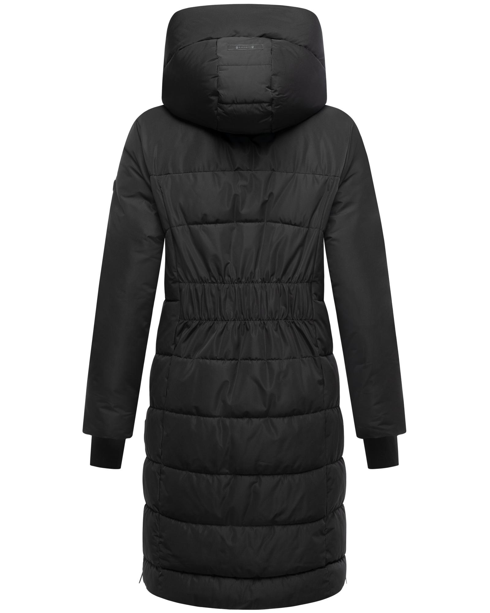 Thumbnail - Navahoo Steppmantel "Laubzauber 14" gesteppter Damen Wintermantel mit abnehmbarem Kragen-Einsatz