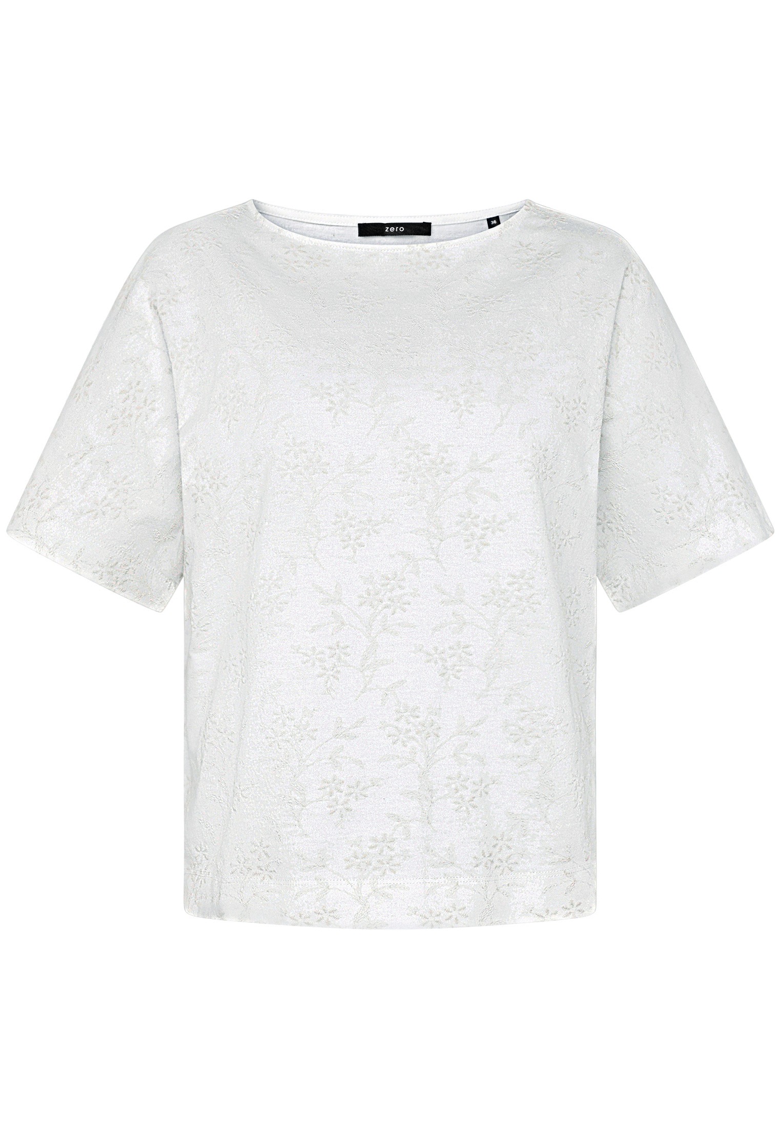 Zero Kurzarmshirt "Damen mit Stickerei" 1 Stickerei günstig online kaufen