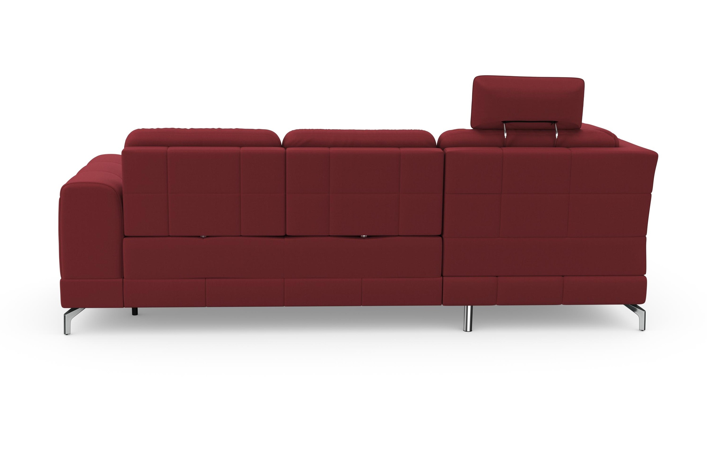 sit&more Ecksofa »Bendigo L-Form«, inklusive Sitztiefenverstellung, Bodenfreiheit 12 cm, in 2 Fußfarben