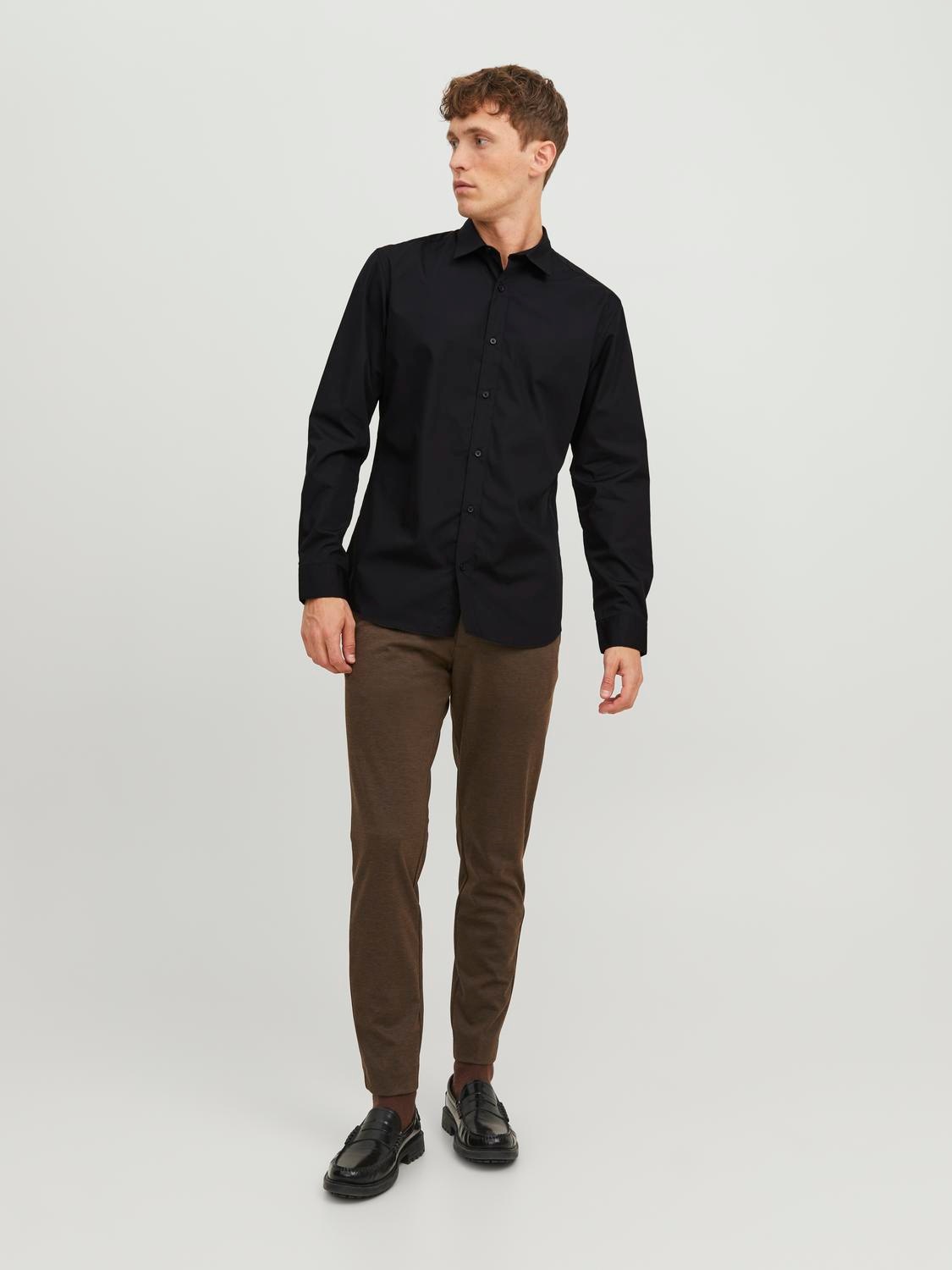 Jack & Jones Langarmhemd »JJJOE SHIRT LS PLAIN«