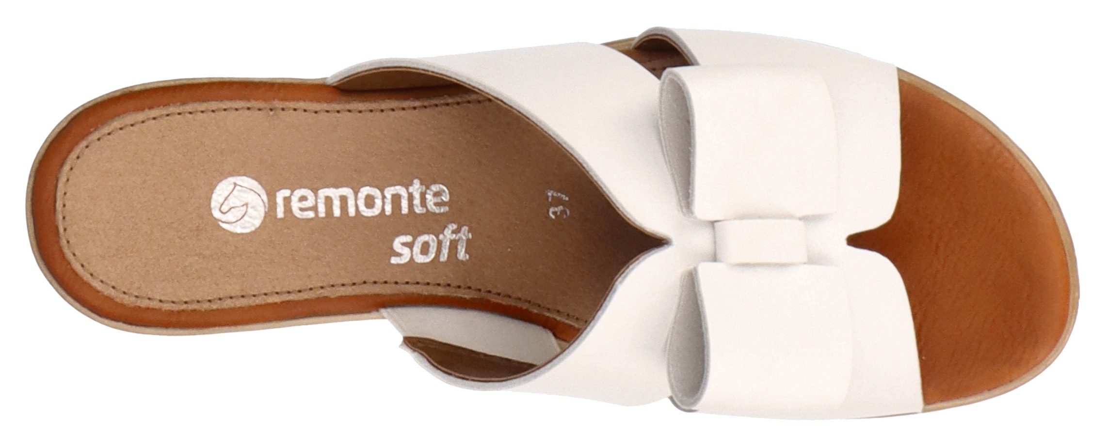 Remonte Pantolette, Keilabsatz, Sommerschuh mit schöner Zierschleife