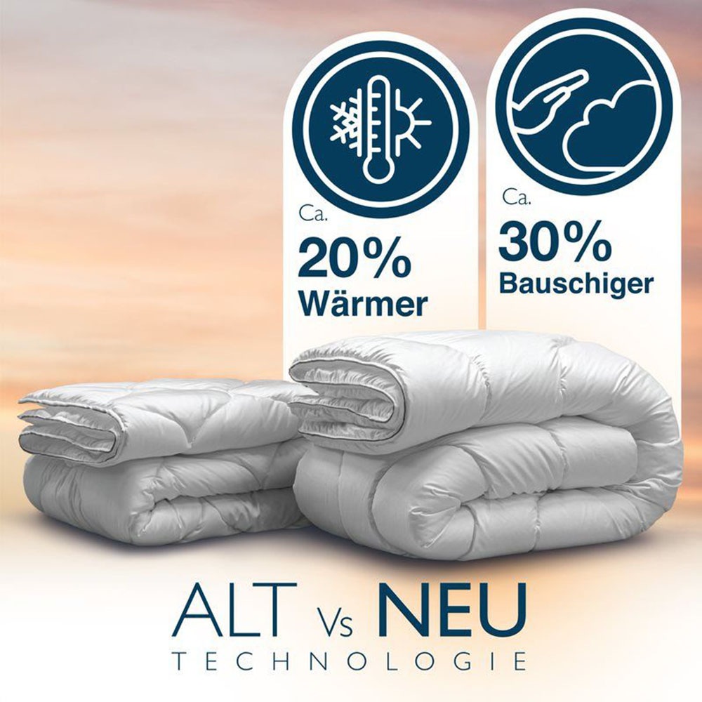 Thumbnail - John Cotton Microfaserbettdecke "Magicline, Bettdecken für Sommer und Winter", leicht, Füllung Polyester, Bezug 100% Bau...