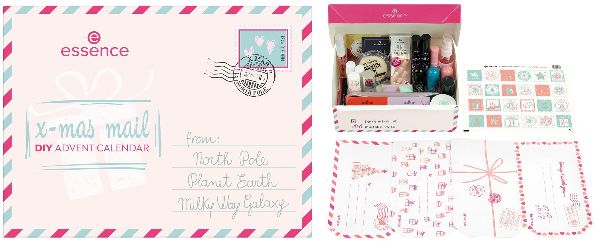 Essence Adventskalender »x-mas mail DIY ADVENT CALENDAR«, ab 14 Jahren