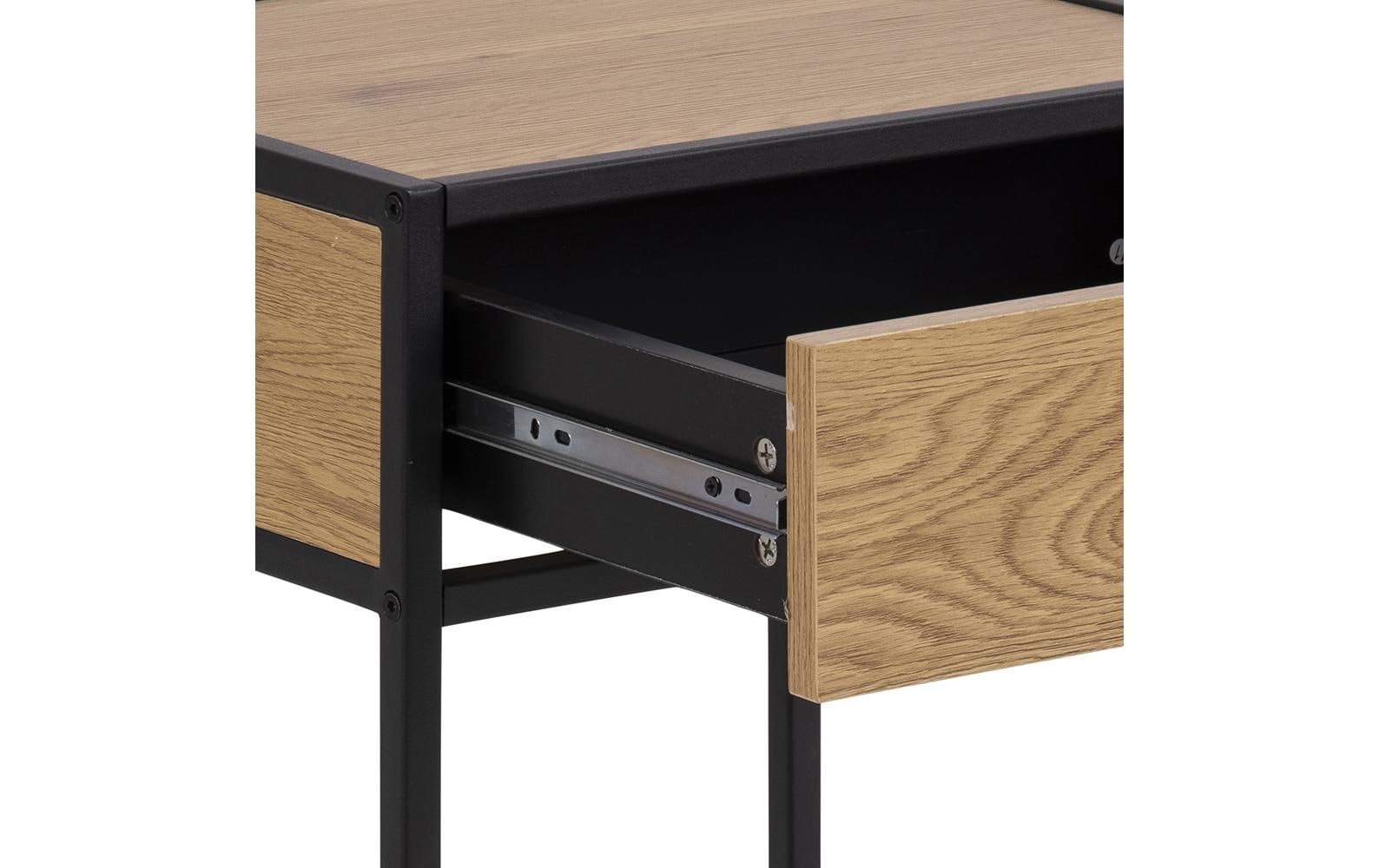 AC Design Nachttisch »Seaford 42 x 35 x 63 cm Nature/Schwarz«