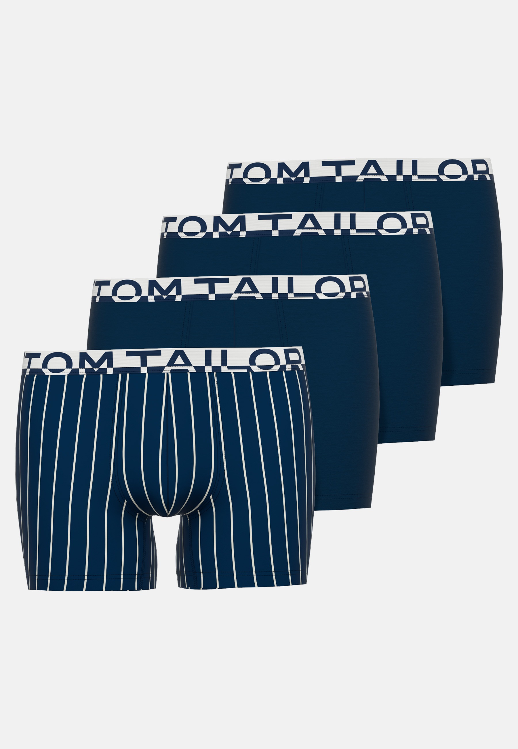 TOM TAILOR Boxershorts »Kentucky«, (4er Pack), mit Logobund