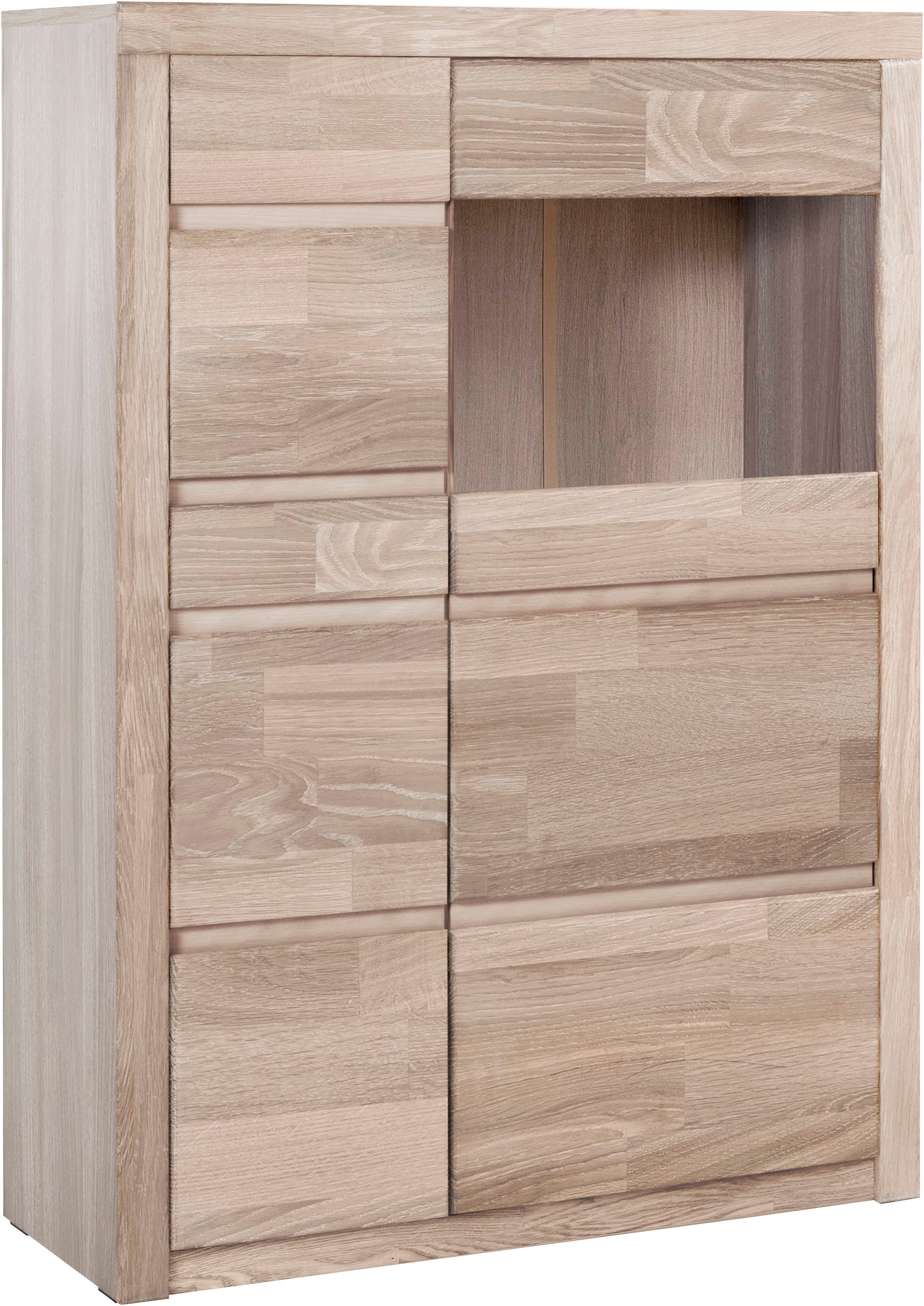 Highboard »Silkeborg«, cm BAUR | Breite Türen 90 Glaseinsatz mit