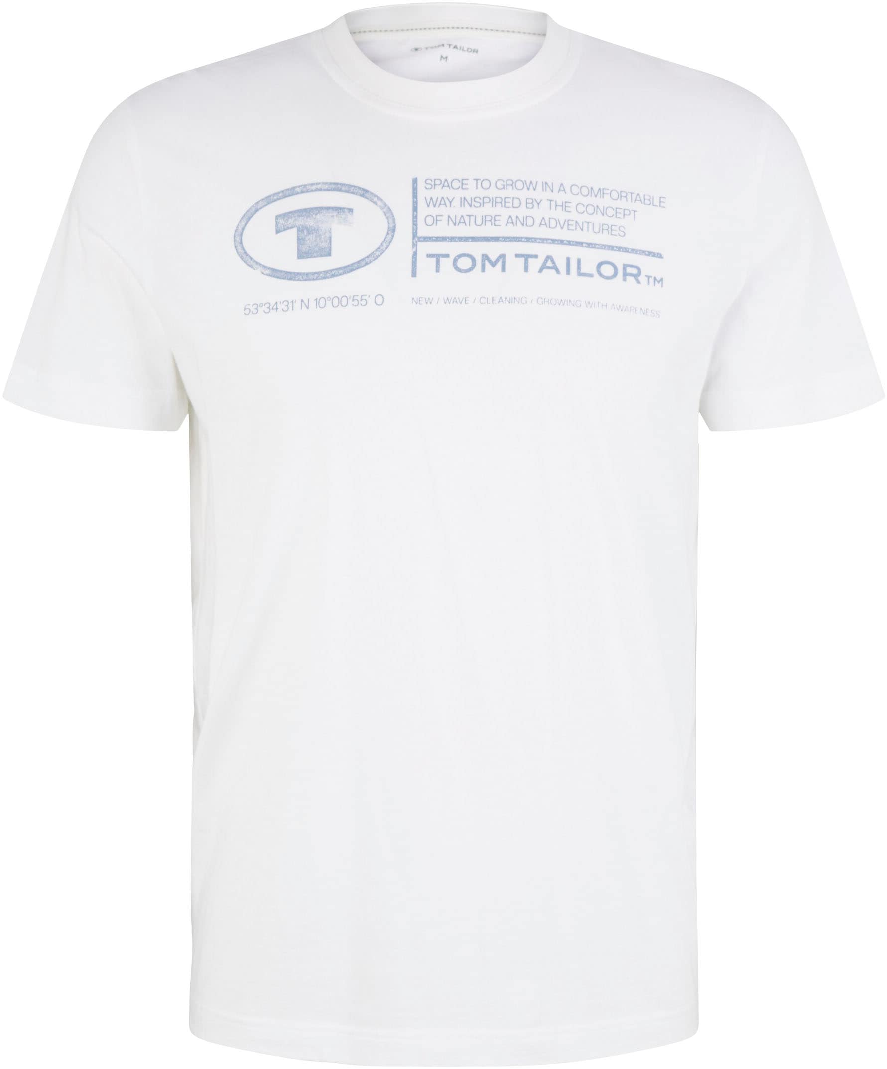 TOM TAILOR Print-Shirt »Tom Tailor Herren T-Shirt Frontprint«