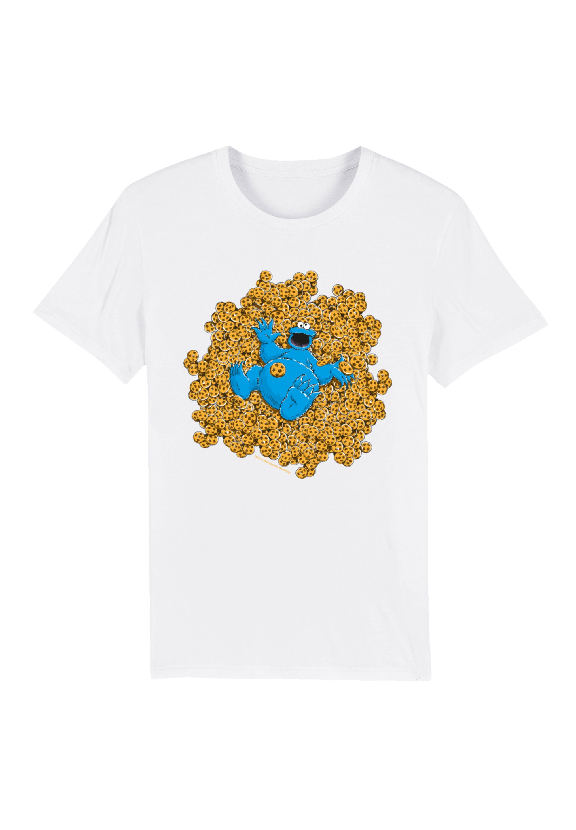 F4NT4STIC T-Shirt "Sesamstraße Cookie Monster Coockie Bad", Premium Qualitä günstig online kaufen