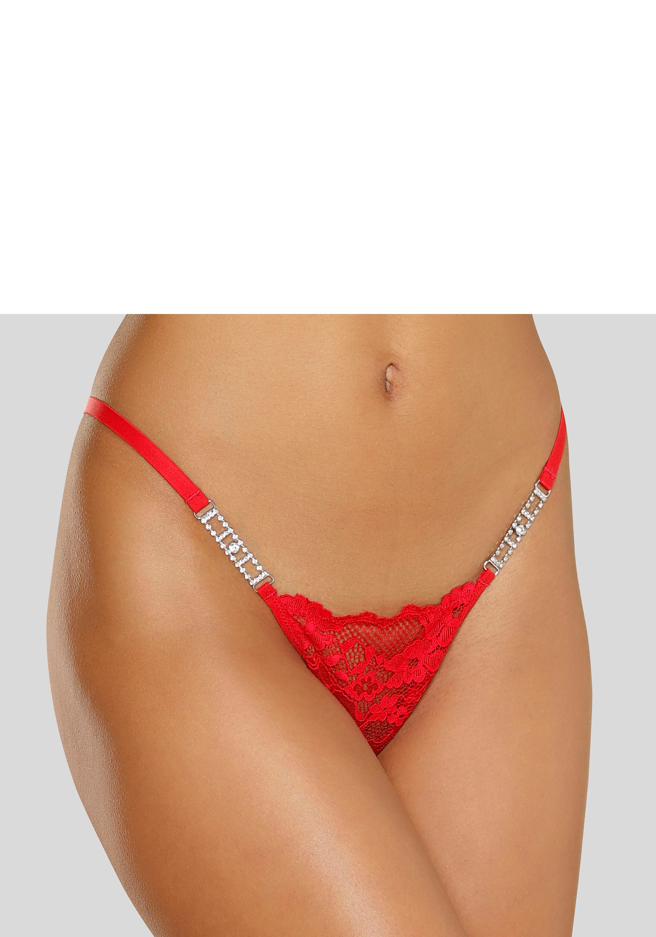 BAUR String, bestellen fleur Glitzeraccessoires extravaganten | mit gold petite