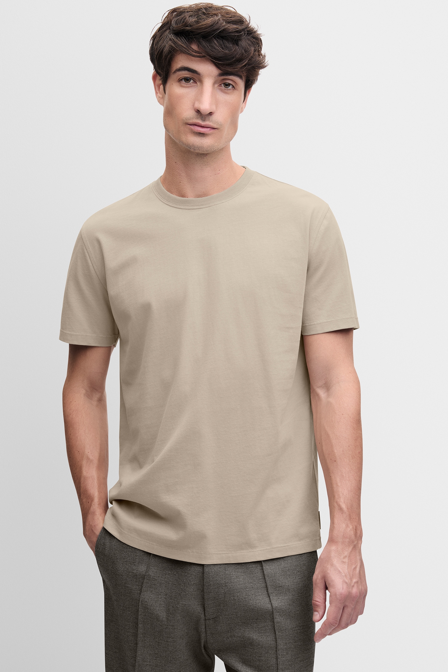 Cinque T-Shirt "CIDANI" Rundhalsausschnitt, Slim Fit, reine Baumwolle