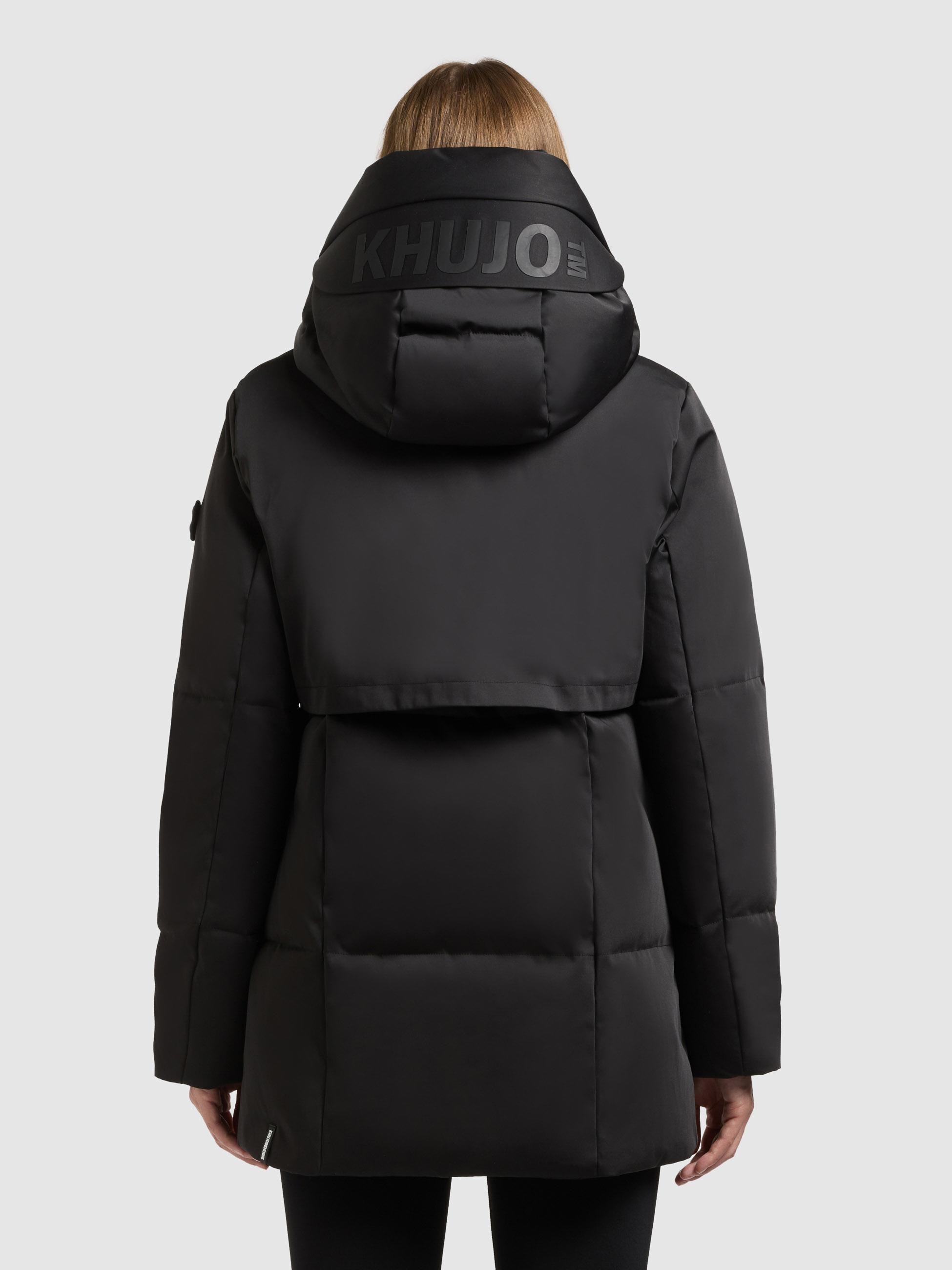 khujo Kurzmantel »Allap« Warmer Damen Mantel mit innenliegenden Rucksack-Trägern