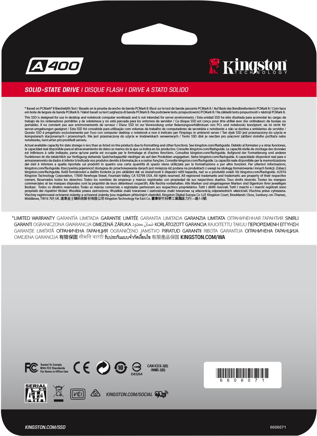 Kingston interne SSD »A400«, 2,5 Zoll