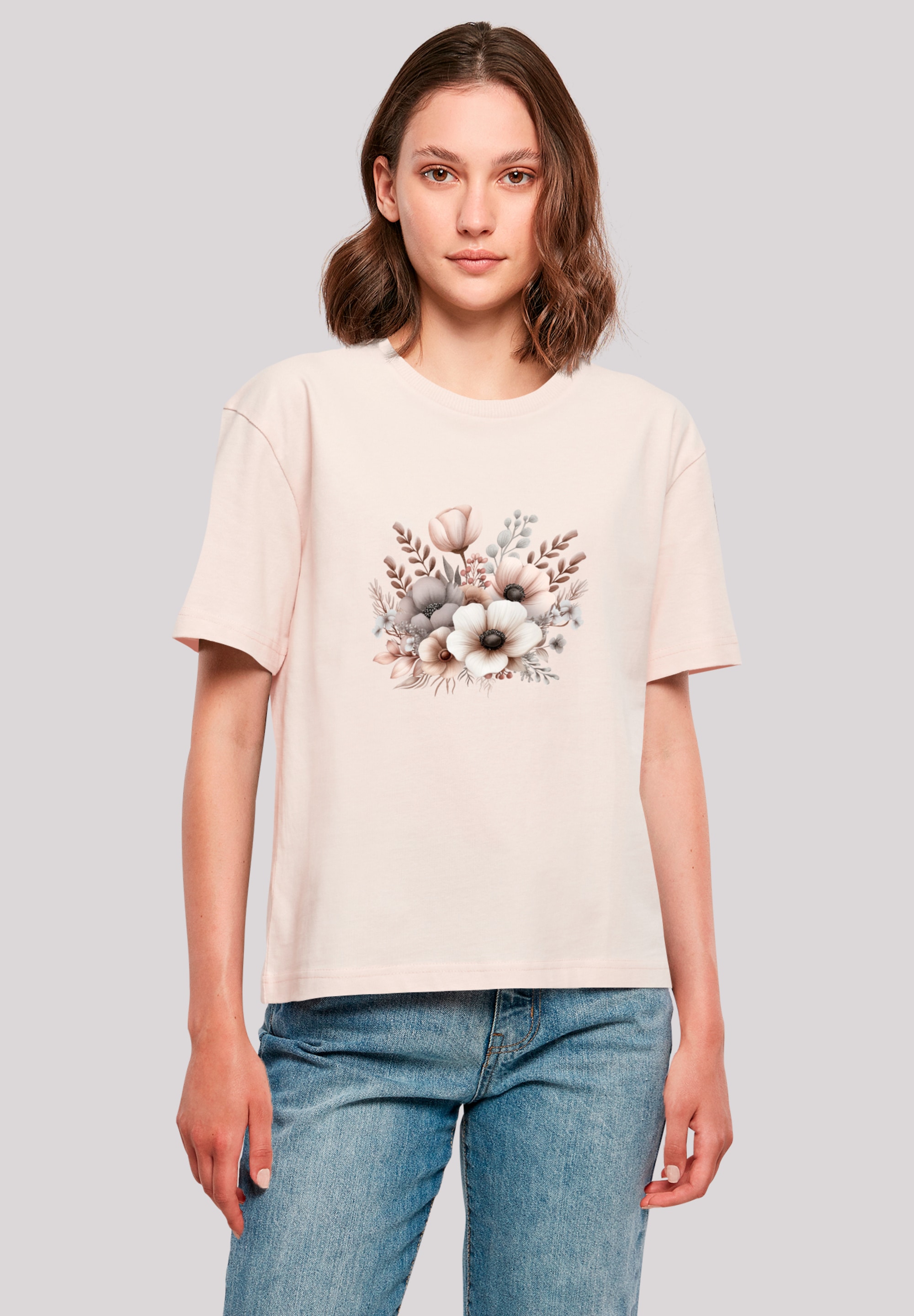 F4NT4STIC T-Shirt "Blumenstrauß Boho", Premium Qualität günstig online kaufen