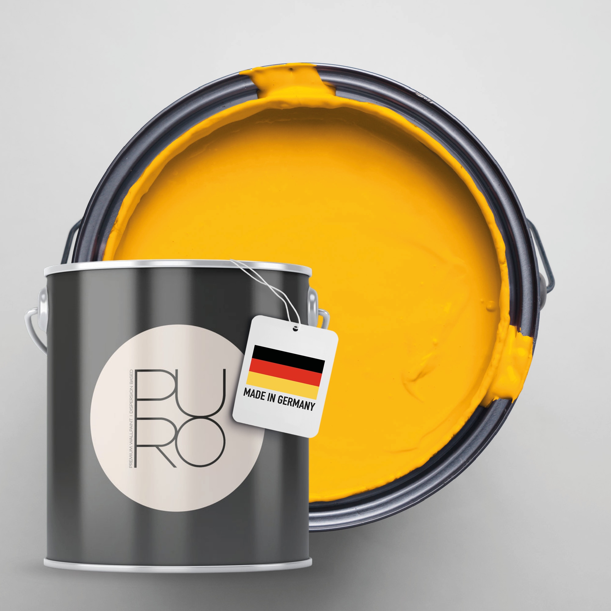 A.S. Création "Premium Innenwandfarbe PURO Tuchmatt sunny yellow" ideal für Wohnzimmer, Schlafzimmer, Flur und Küche, Farbwelt Gelb