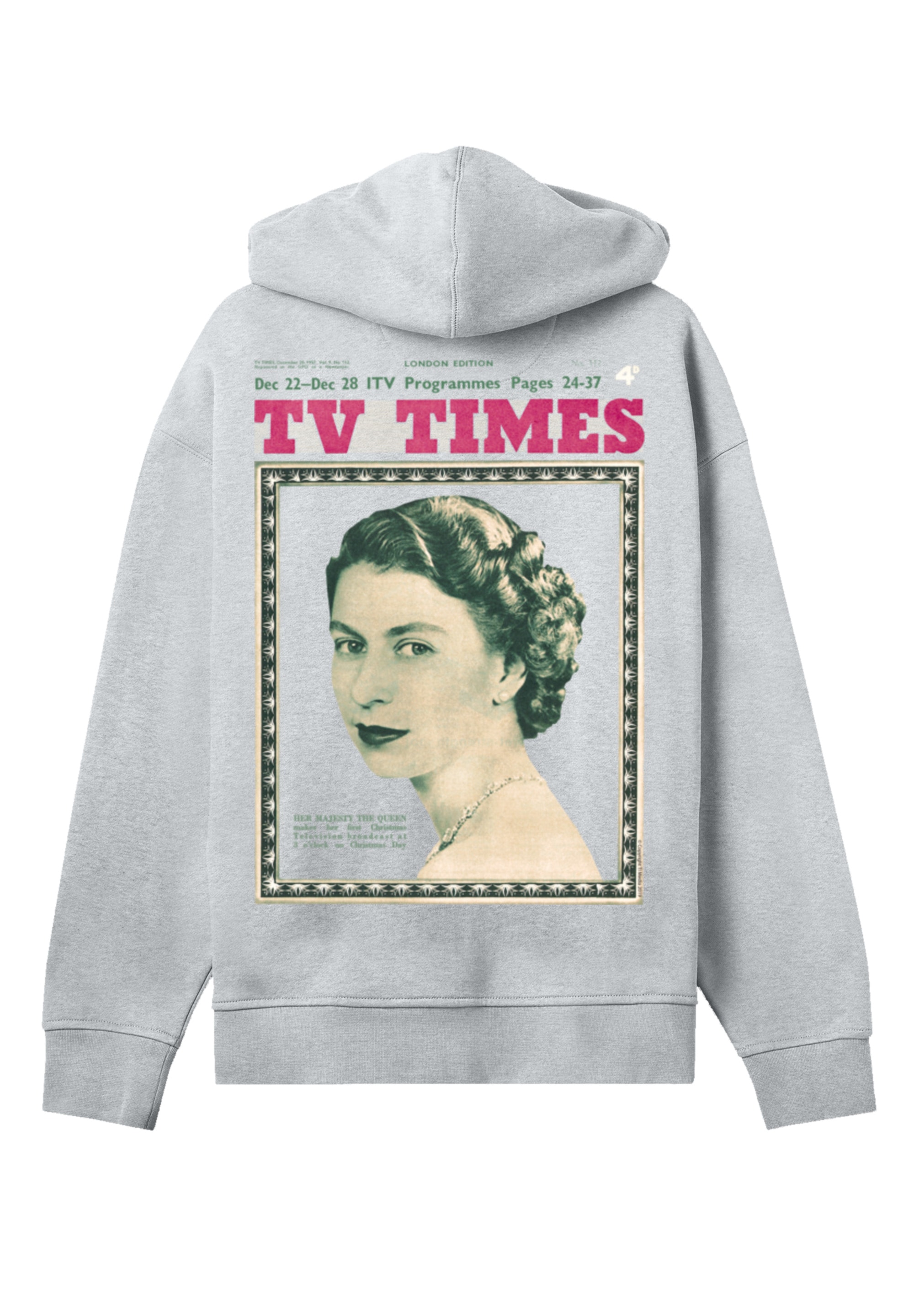F4NT4STIC Kapuzenpullover »TV Times Queen Elizabeth II 1957 Cover«, Premium Qualität