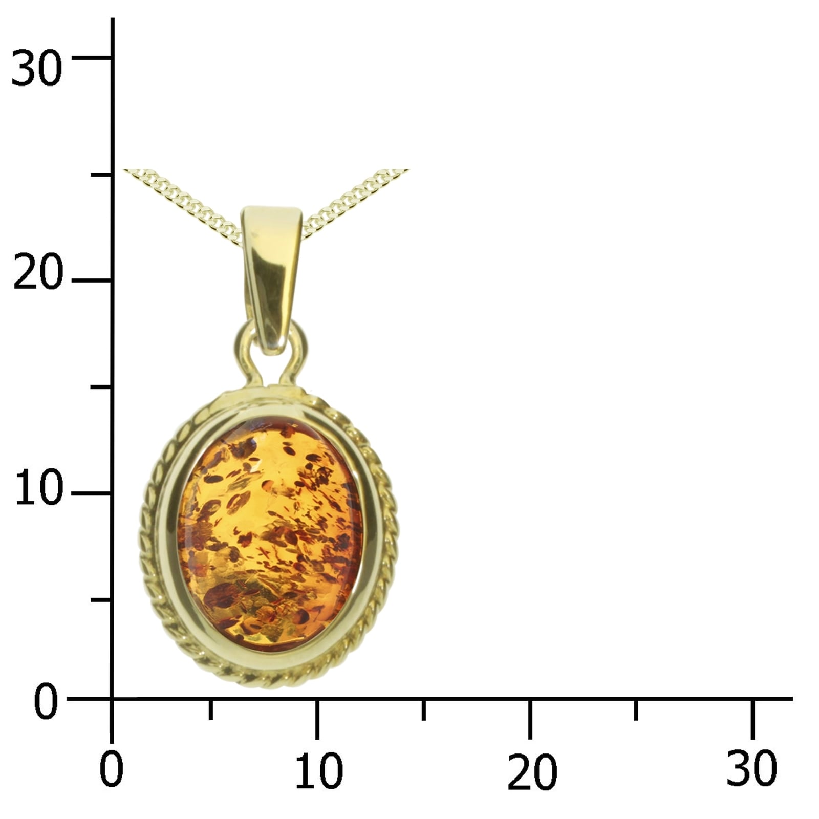 OSTSEE-SCHMUCK Kette mit Anhänger »Ostsee-Schmuck Kette mit Anhänger Jolin Kette mit Anhänger Jolin«, (2 tlg.)