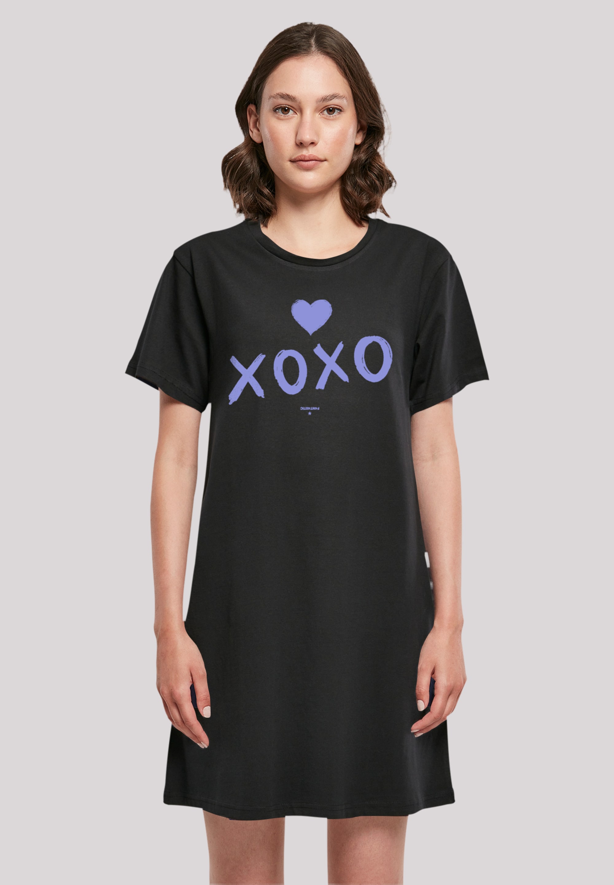 F4NT4STIC Shirtkleid "Valentinstag xoxo Damen T-Shirt Kleid" Ohne Taschen P günstig online kaufen