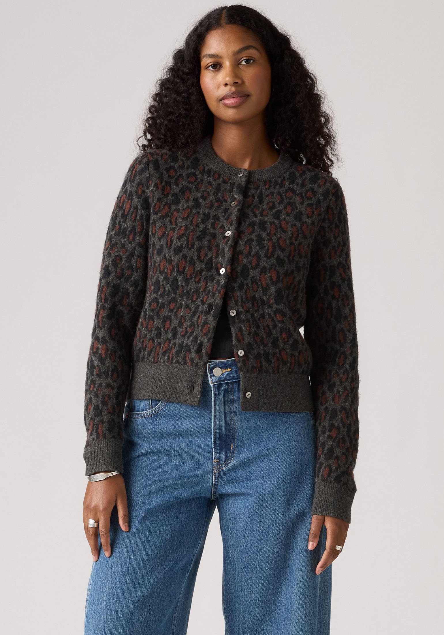Levis Strickjacke "TARA WOOLY CARDIG" mit Animal-Muster günstig online kaufen