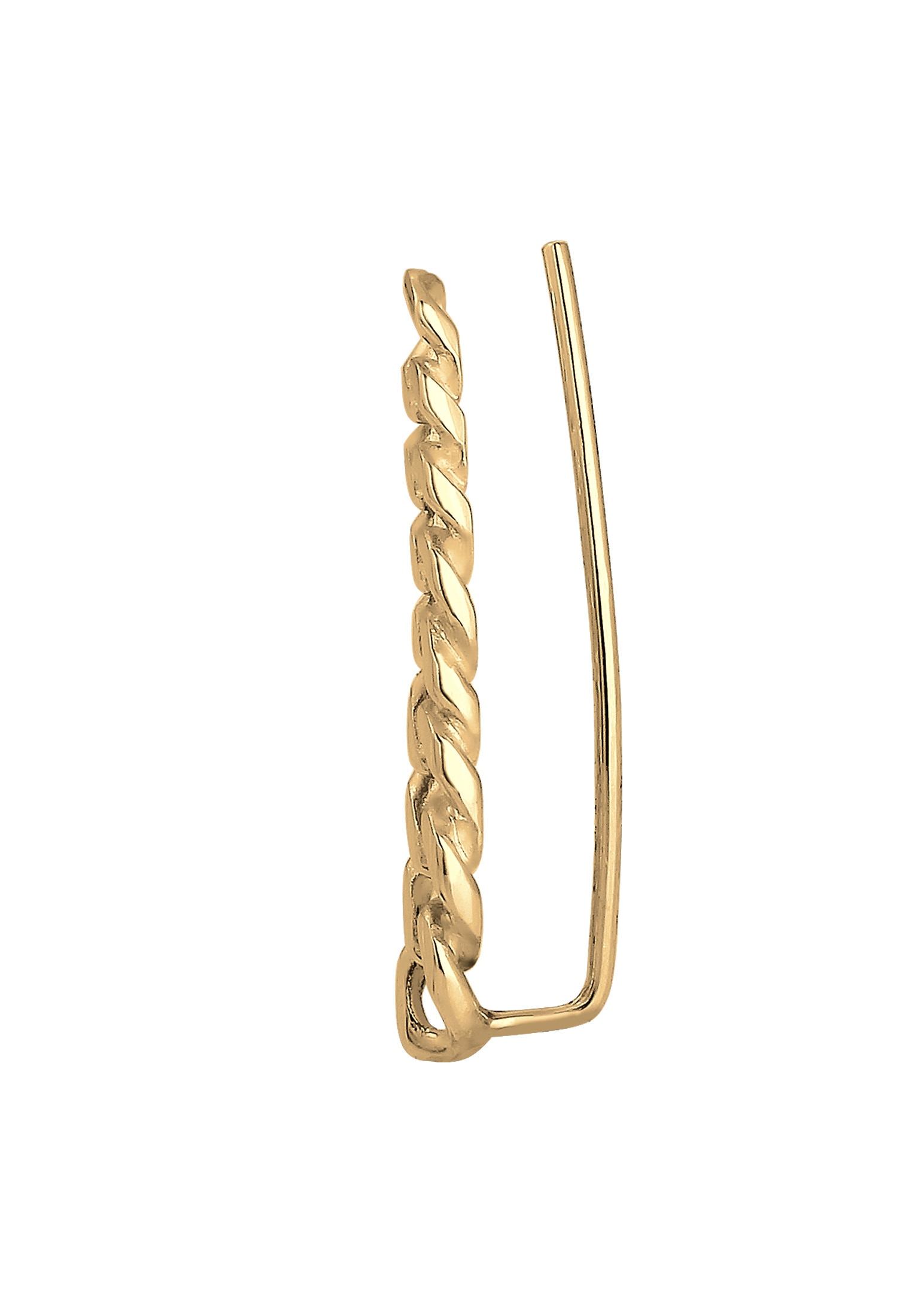 Elli Single-Ohrhaken »Single Earclimber Panzerkette 925 Sterling Silver«
