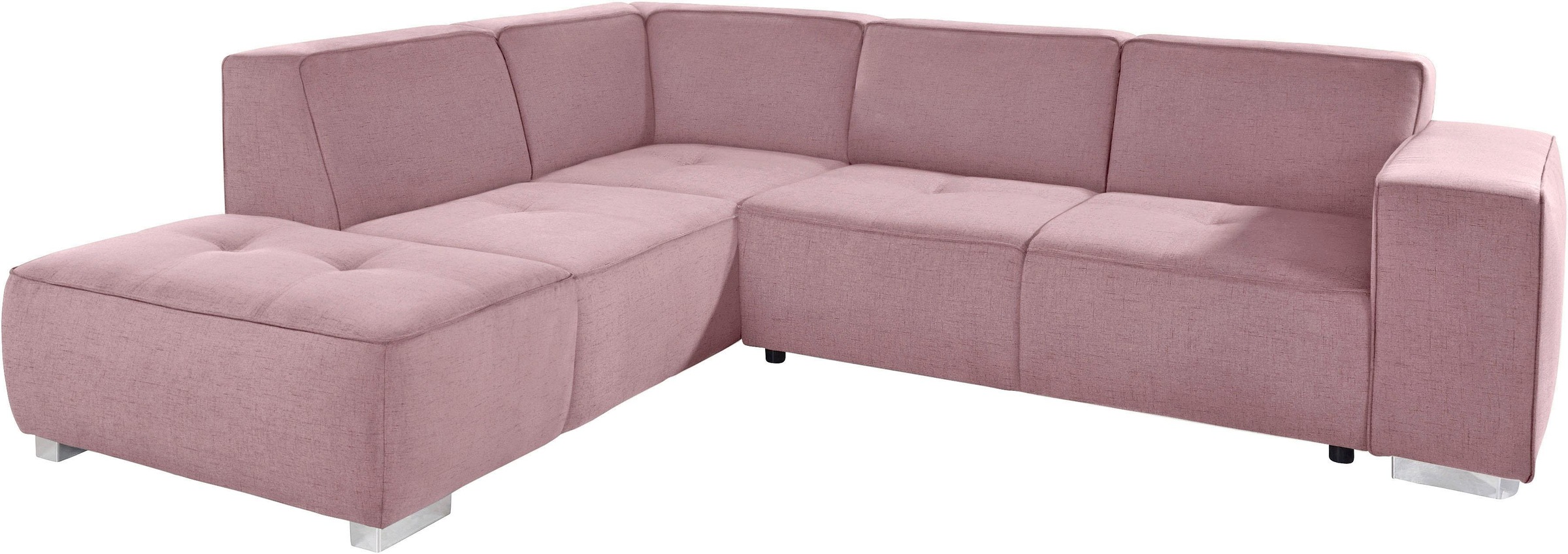 Home affaire Ecksofa "Sapporo L-Form" wahlweise Bettfunktion oder Sitztiefe günstig online kaufen