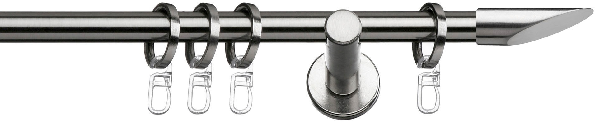 indeko Gardinenstange "Marbella" Ø 12 mm 1 läufig-läufig Wunschmaßlänge Kom günstig online kaufen