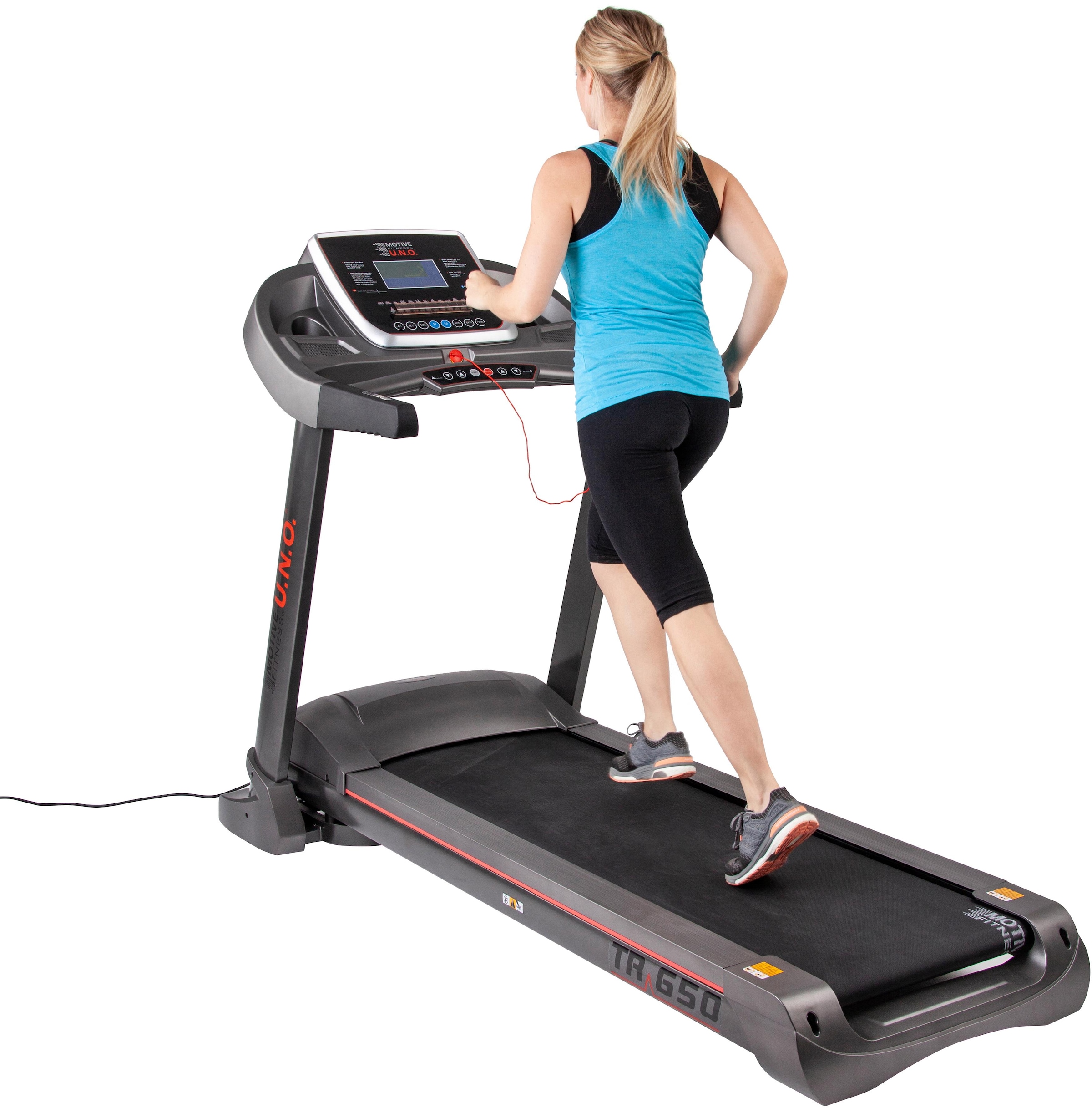 MOTIVE FITNESS by U.N.O. Laufband »TR 650«, mit Höchstgeschwindigkeit 24 km/h und Soft-Motion-Foldsystem