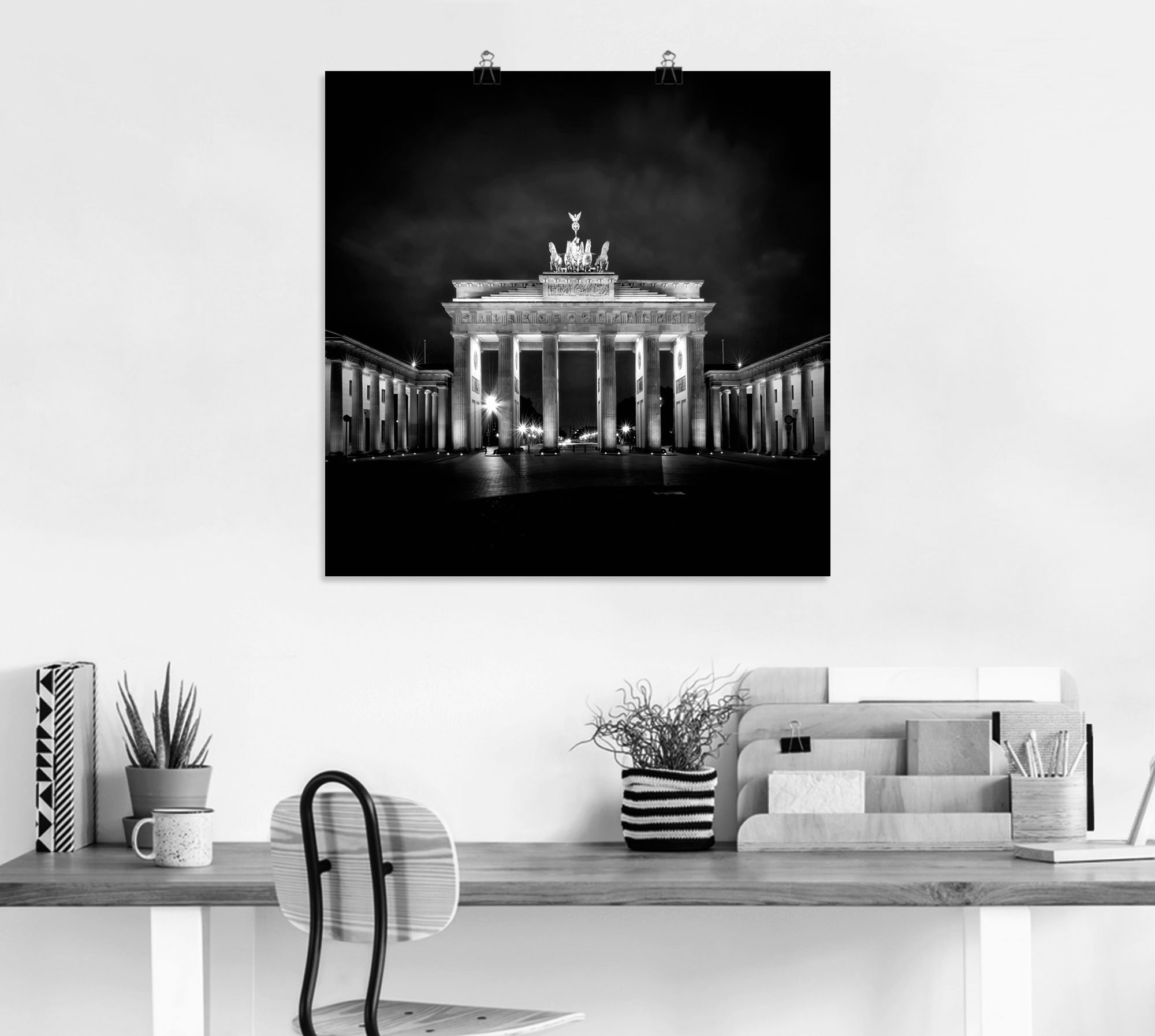 Artland Wandbild »Berlin Brandenburger Tor I«, Gebäude, (1 St.), als Leinwandbild, Poster in verschied. Größen