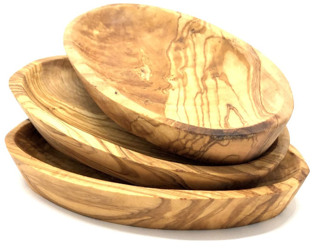 Olivenholz-erleben Dipschale "oval aus edlem naturbelassenem Olivenholz" 3 günstig online kaufen