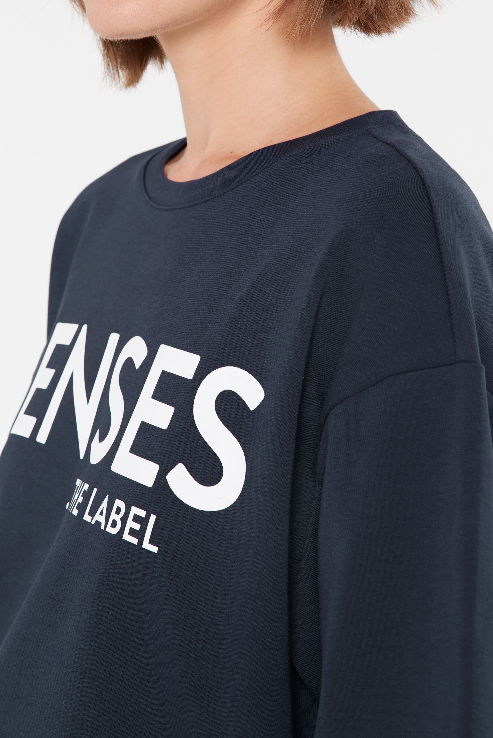 SENSES.THE LABEL Rundhalsshirt, aus Baumwolle