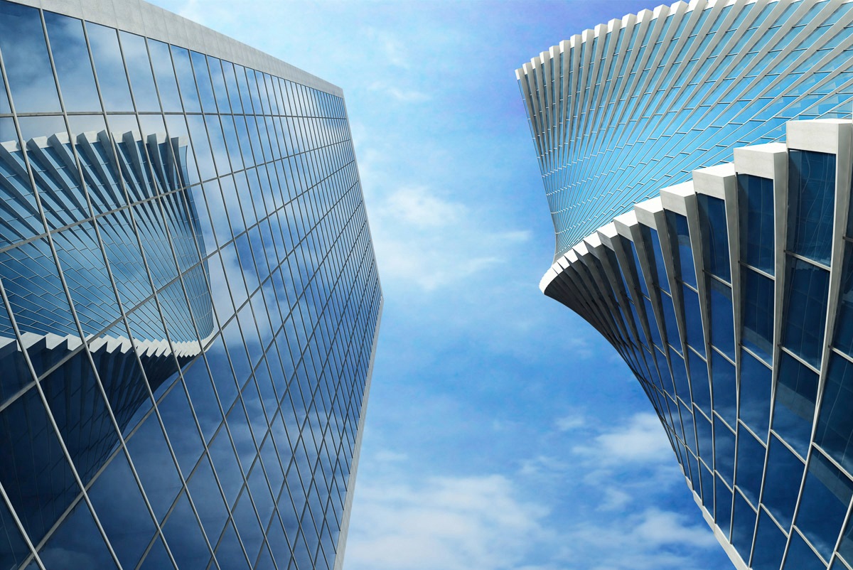 Papermoon Fototapete »Wolkenkratzer«