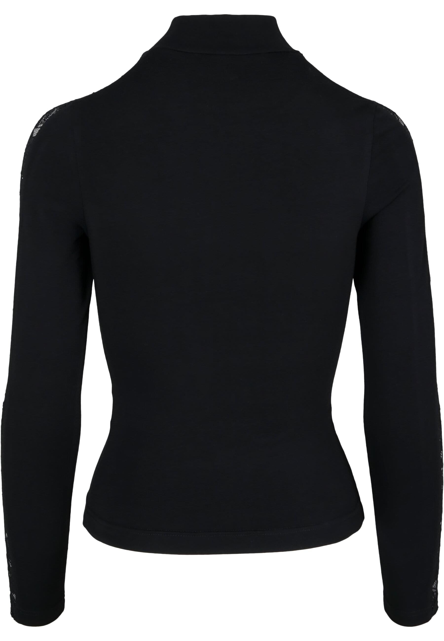 URBAN CLASSICS T-Shirt "Urban Classics Damen Ladies Lace Striped LS" 1 Stk. günstig online kaufen
